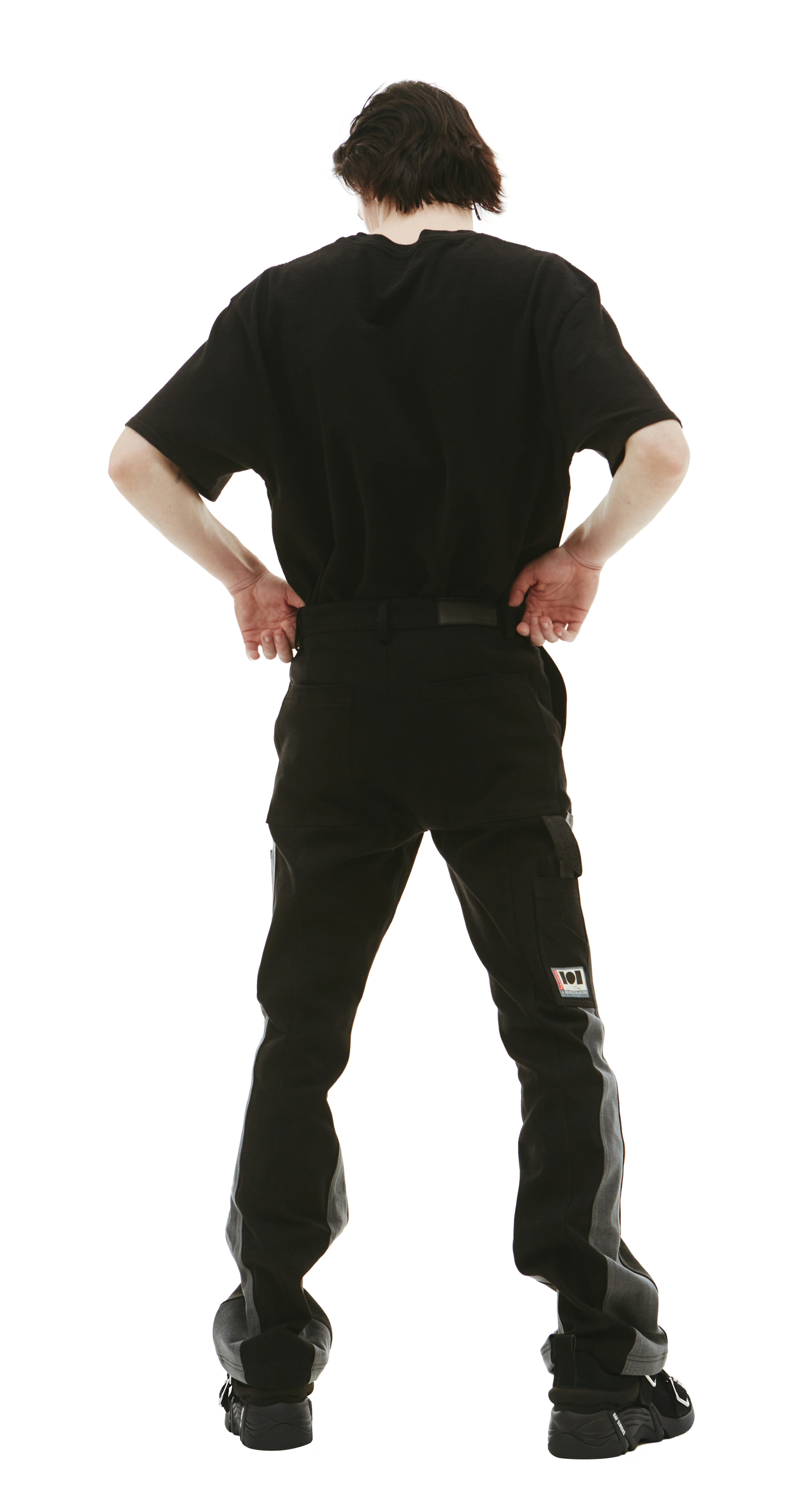 Nahmias Черные брюки с накладными карманами