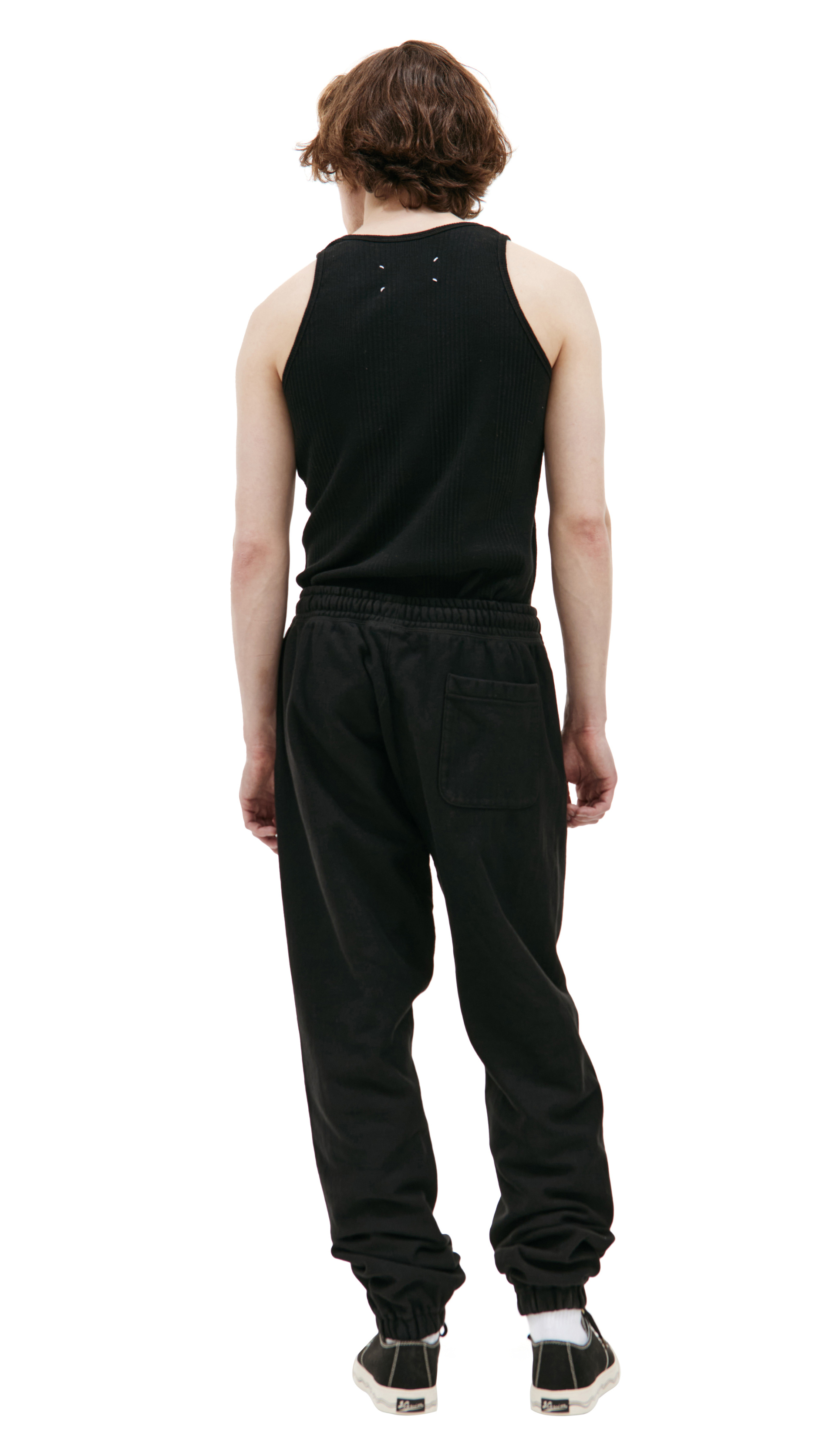 Saint Michael Черные брюки с логотипом