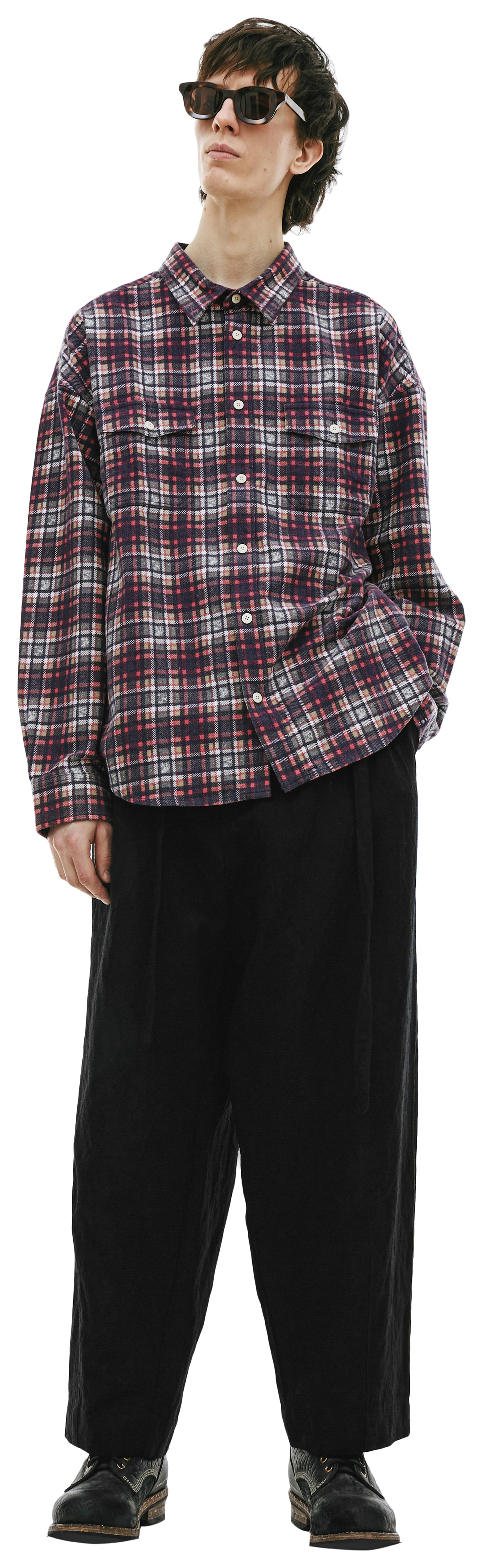 visvim Рубашка Pioneer в клетку