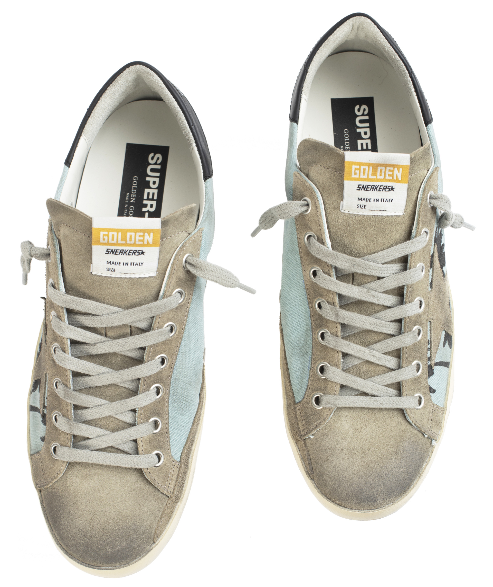 Golden Goose Комбинированные кеды SuperStar с принтом пальм