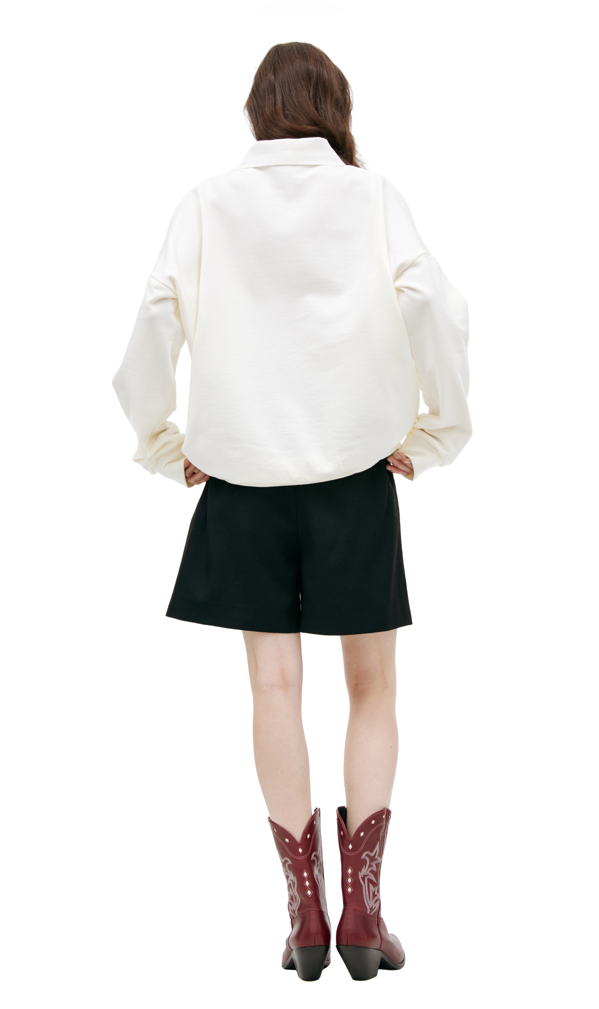 The Row Белое поло на пуговицах