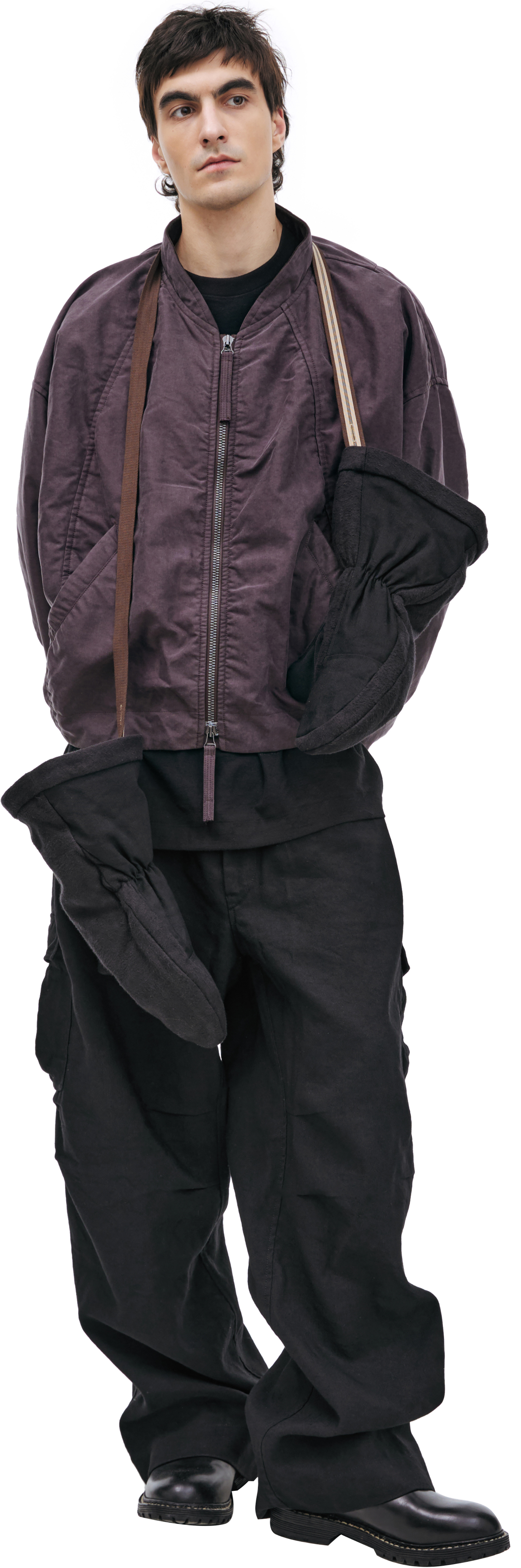 Ziggy Chen Фиолетовый бомбер