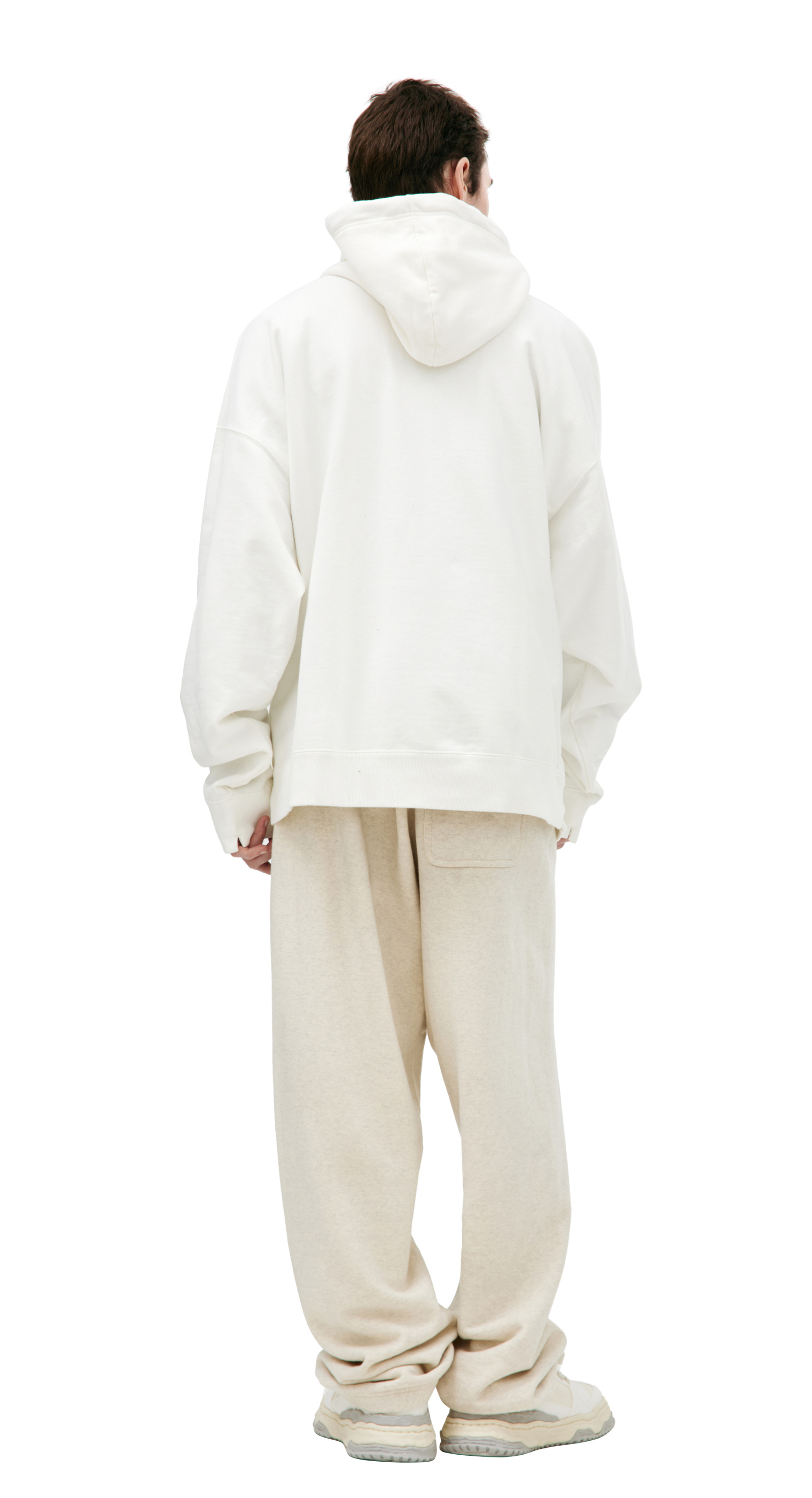 Maison Mihara Yasuhiro Белое худи с логотипом