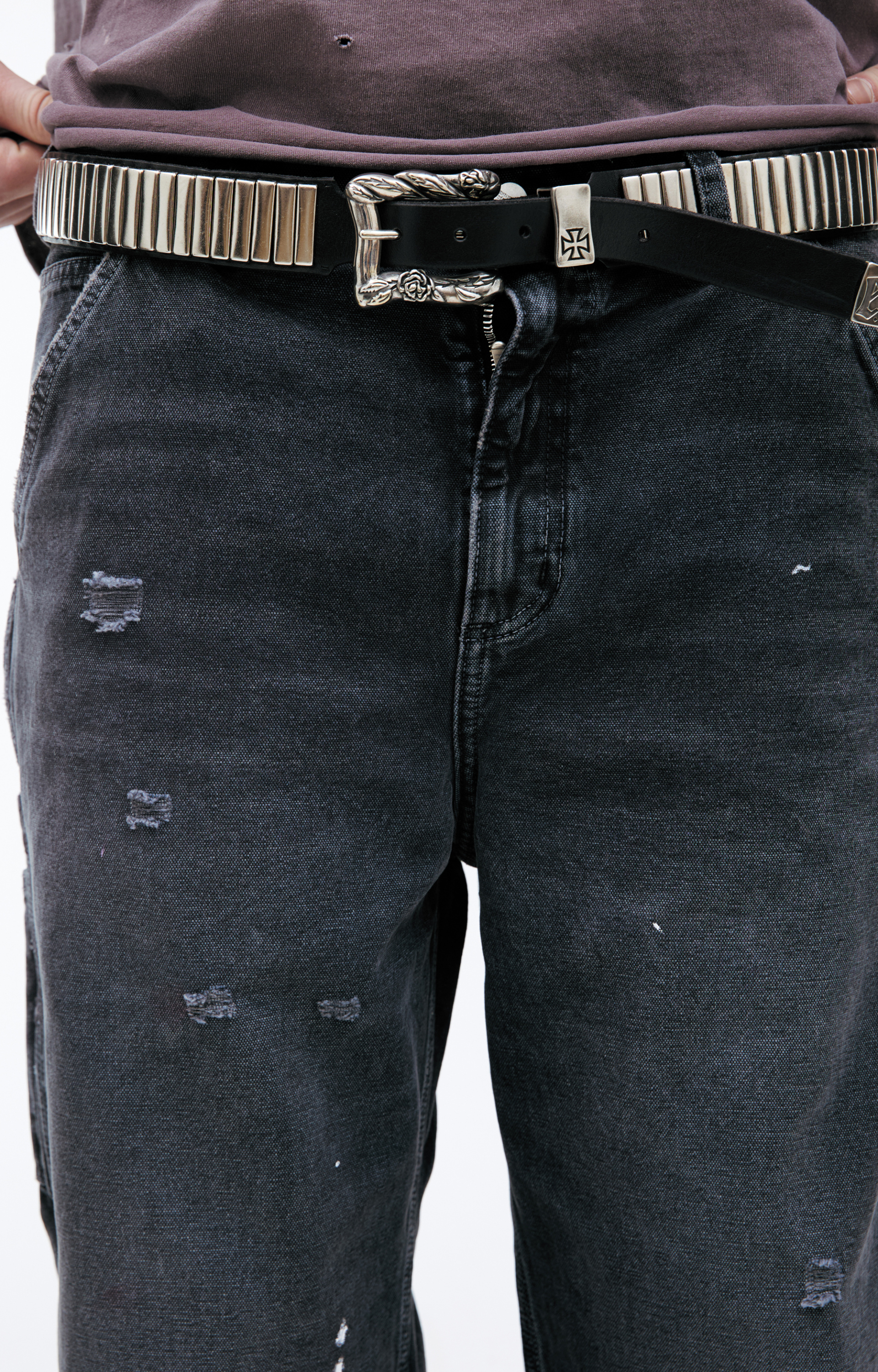 Enfants Riches Déprimés Джинсы с эффектом краски