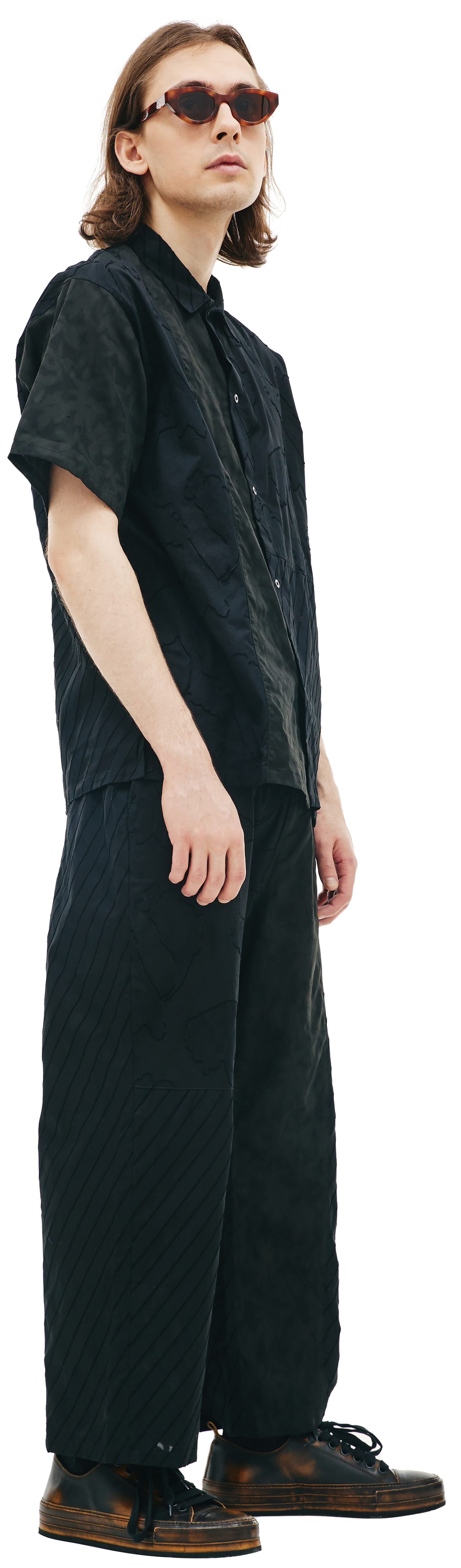 KIMMY Рубашка пэчворк с коротким рукавом