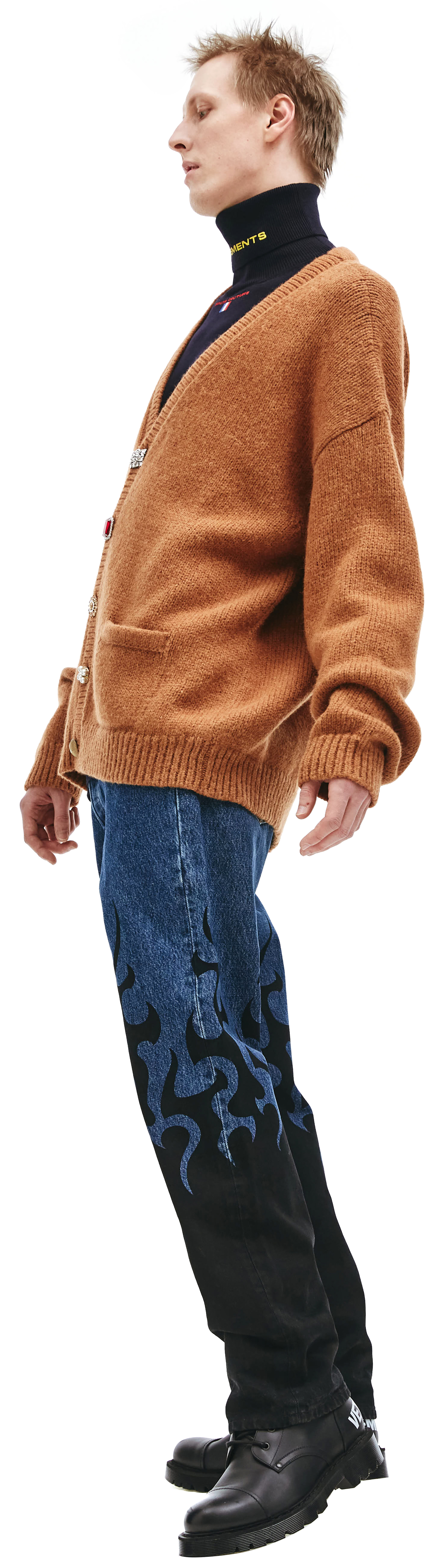 VETEMENTS Шерстяной кардиган с декоративными пуговицами