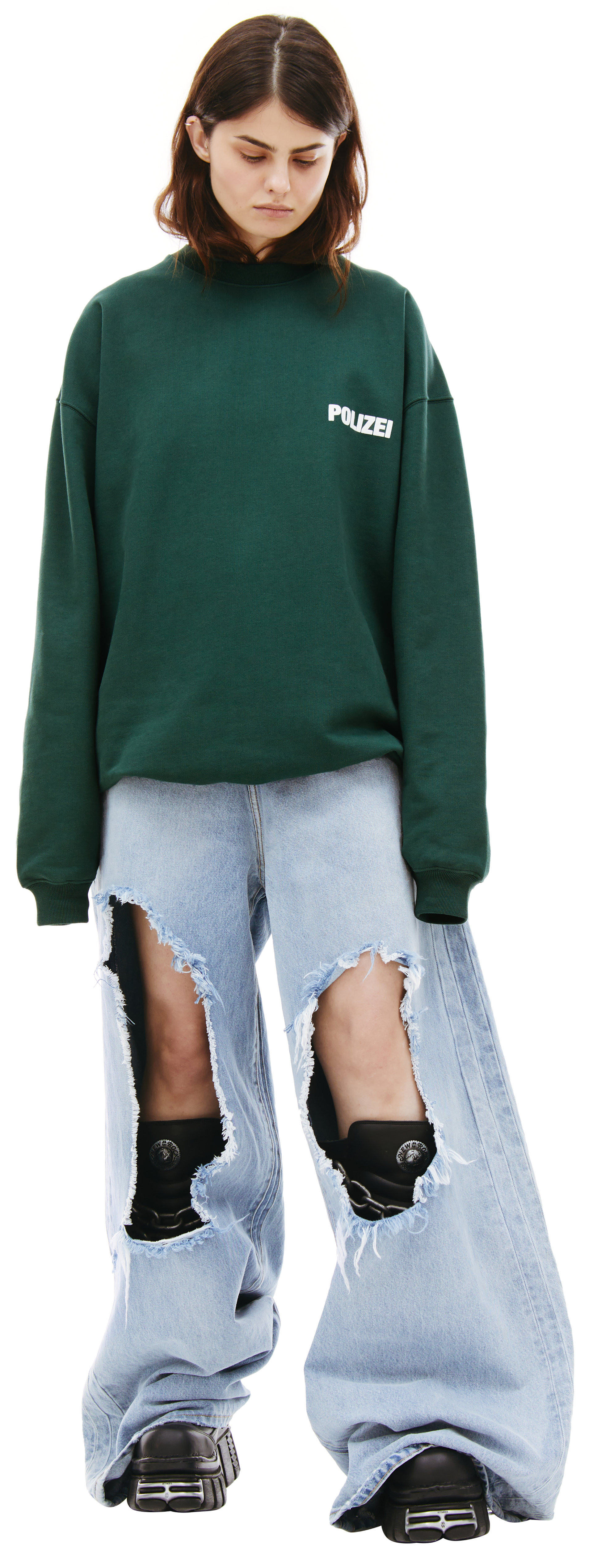 VETEMENTS Свитшот с принтом Polizei