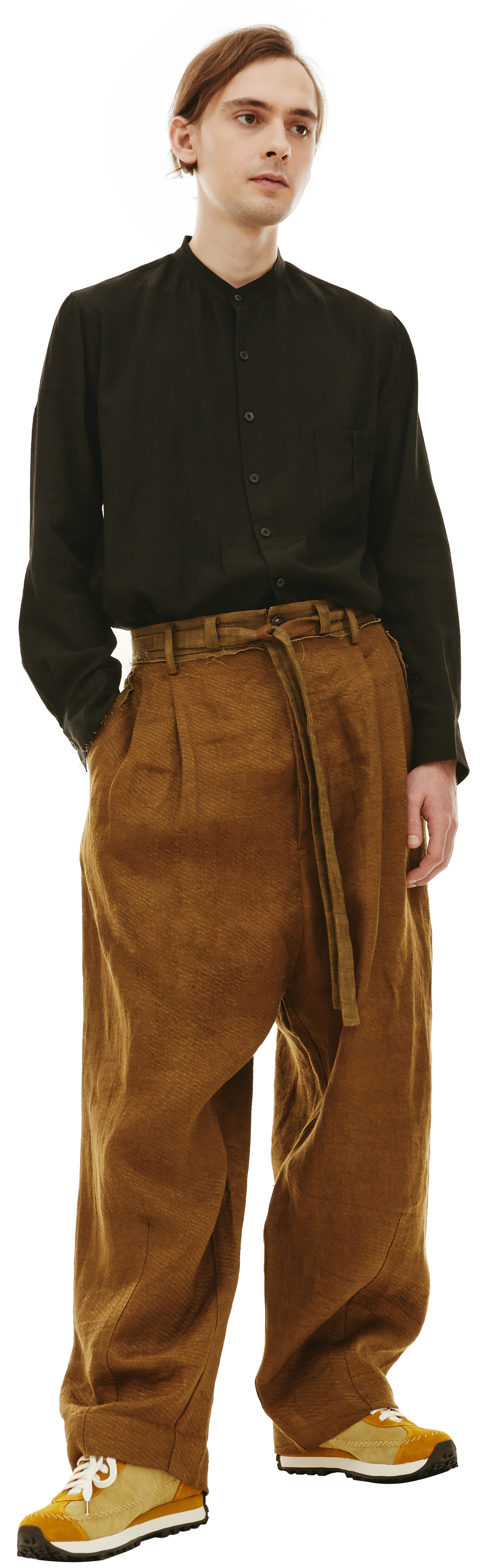 Ziggy Chen Широкие брюки с завязками