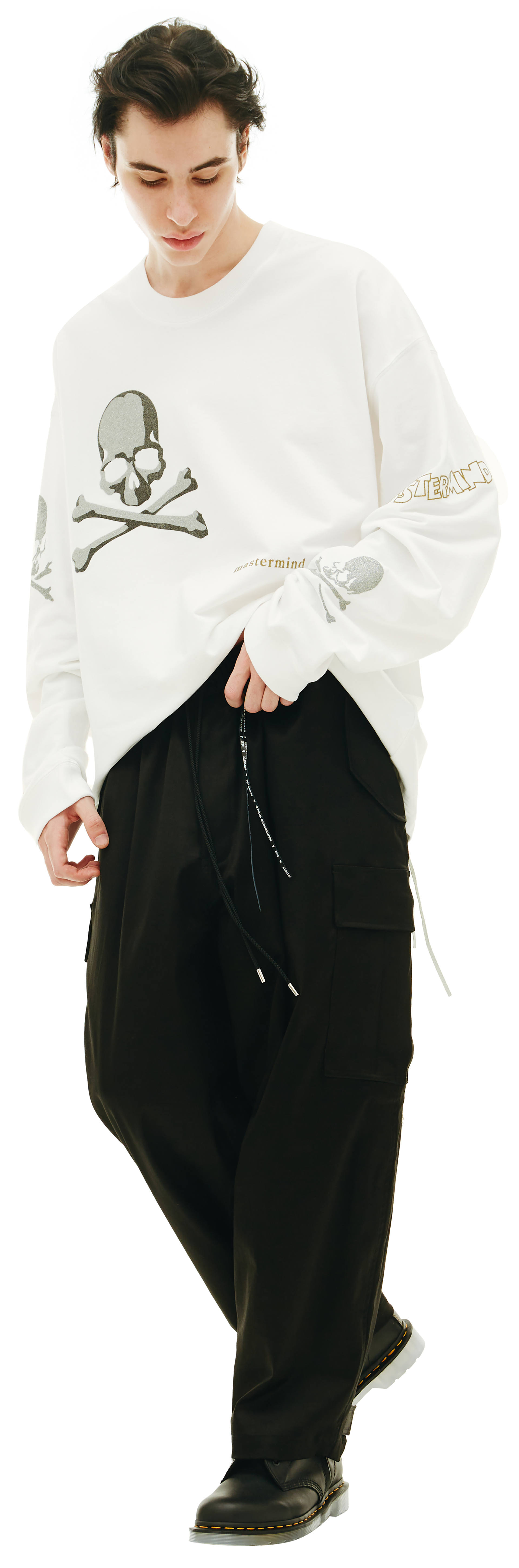 Mastermind WORLD Брюки карго с вышивкой логотипа