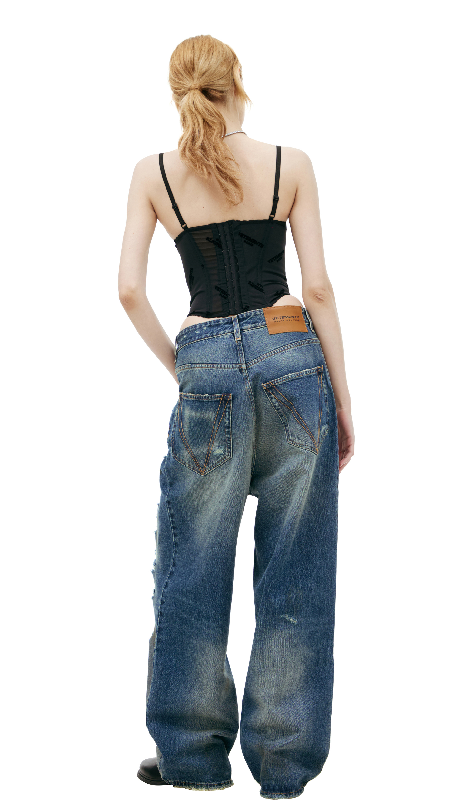 VETEMENTS Рваные джинсы
