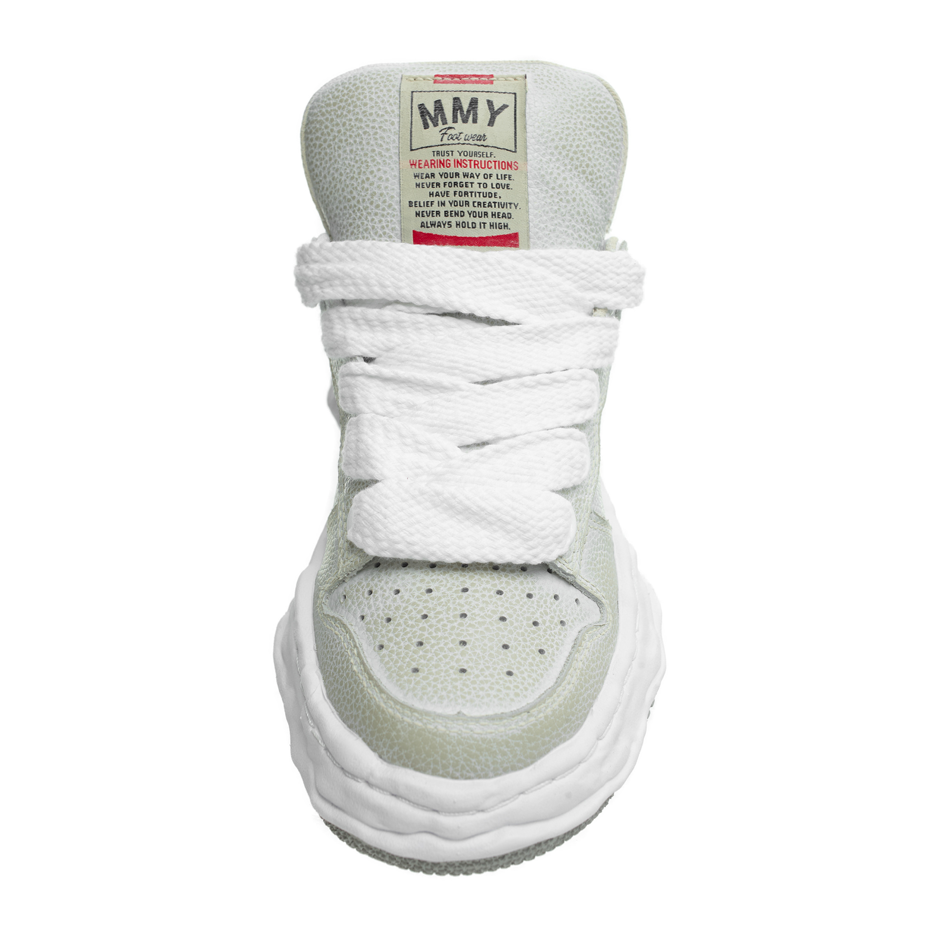 Maison Mihara Yasuhiro Серые кеды из кожи