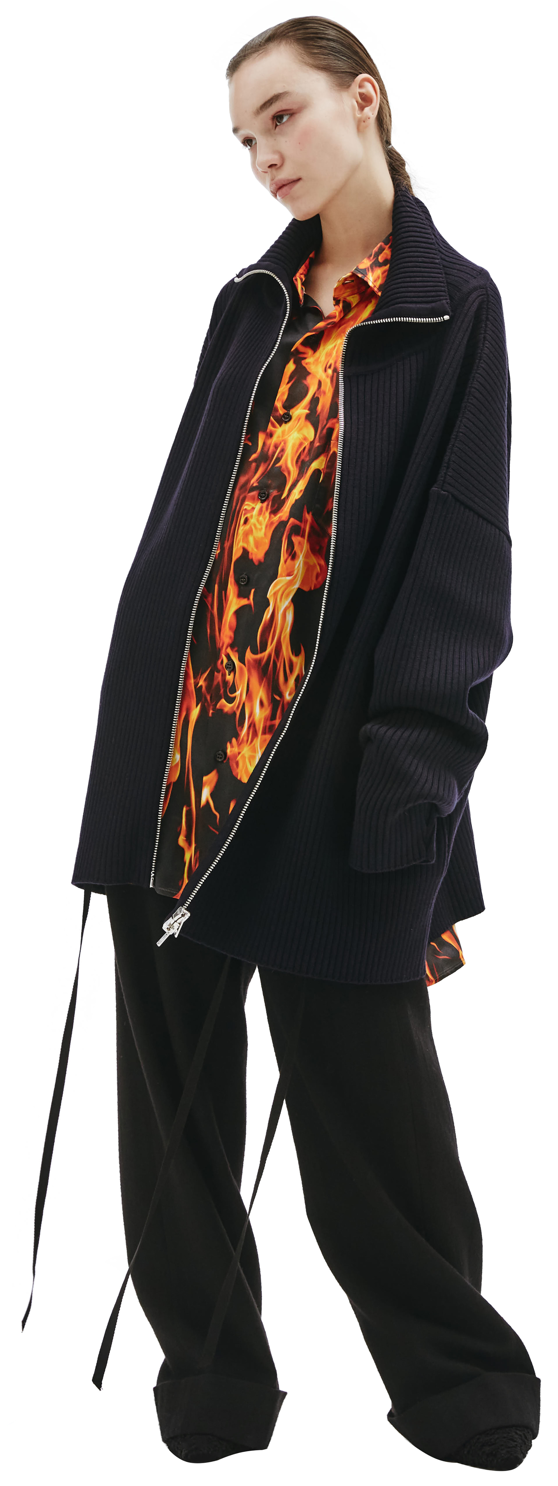 VETEMENTS Шерстяной кардиган на молнии