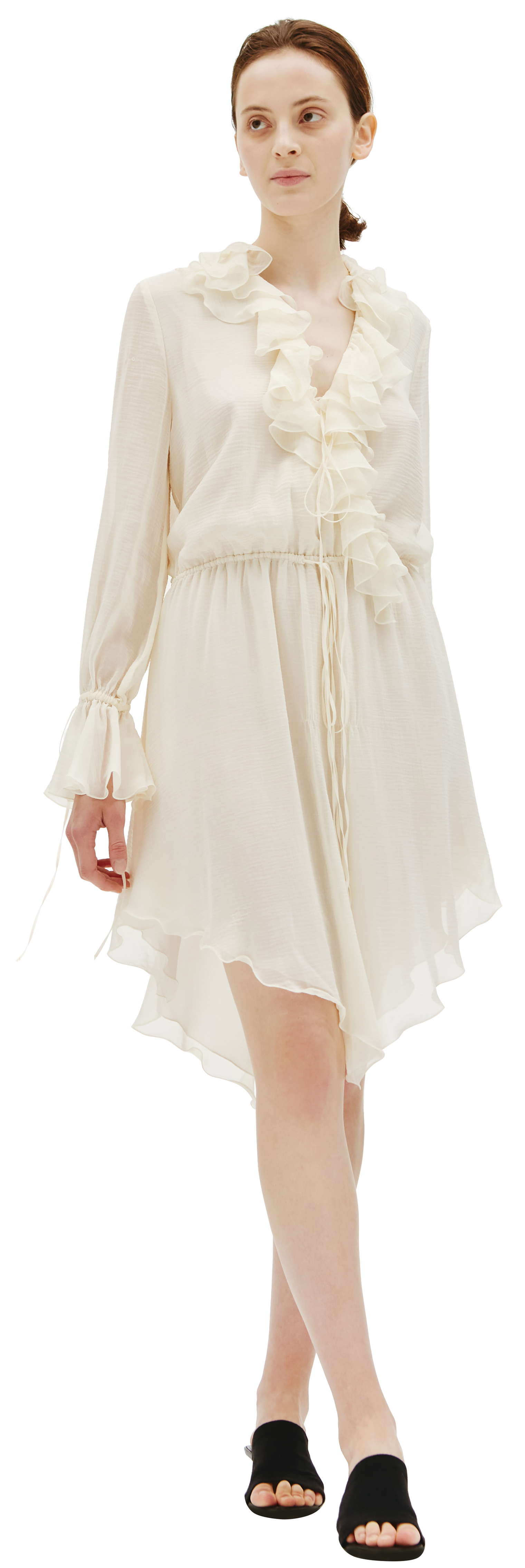 Blumarine Асимметричное платье с оборками