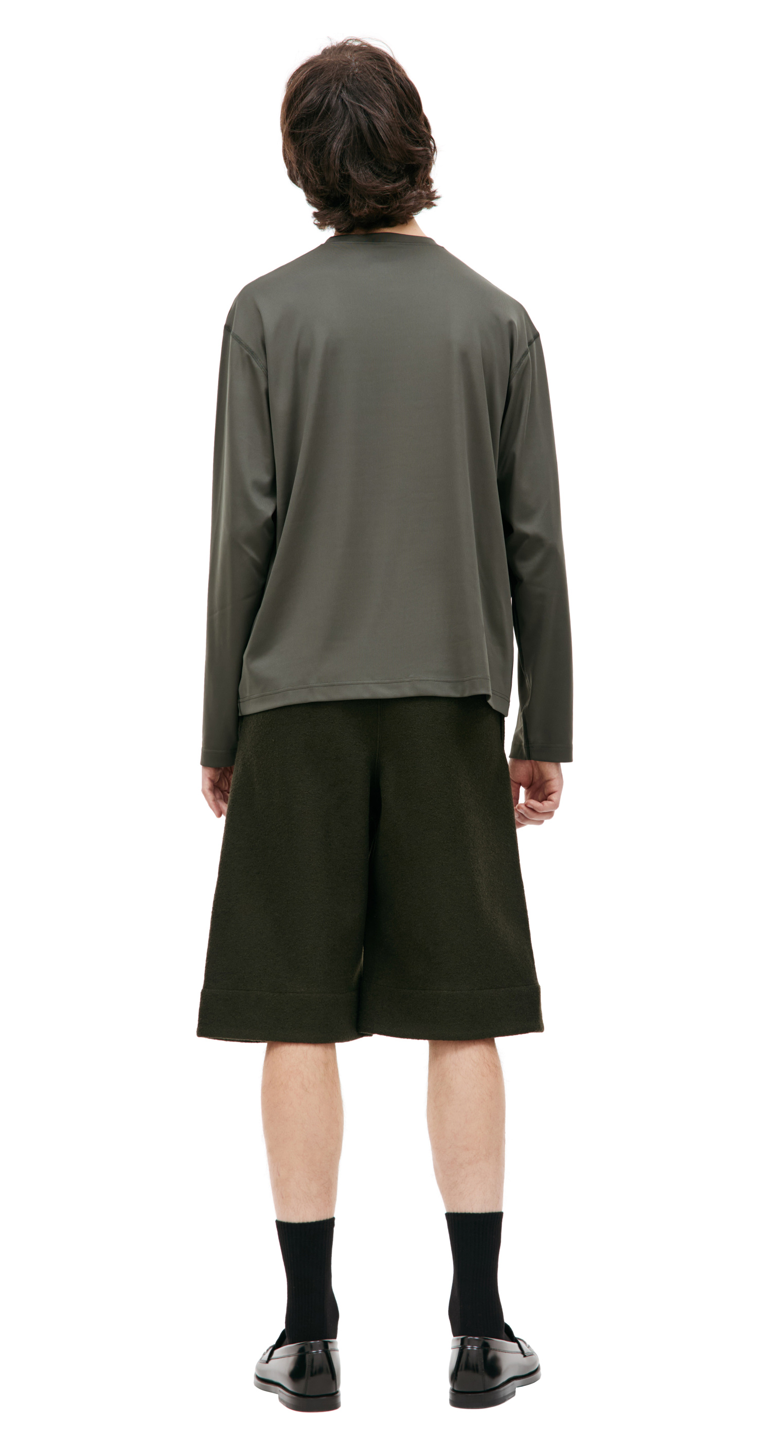 Jil Sander Зеленый лонгслив с логотипом