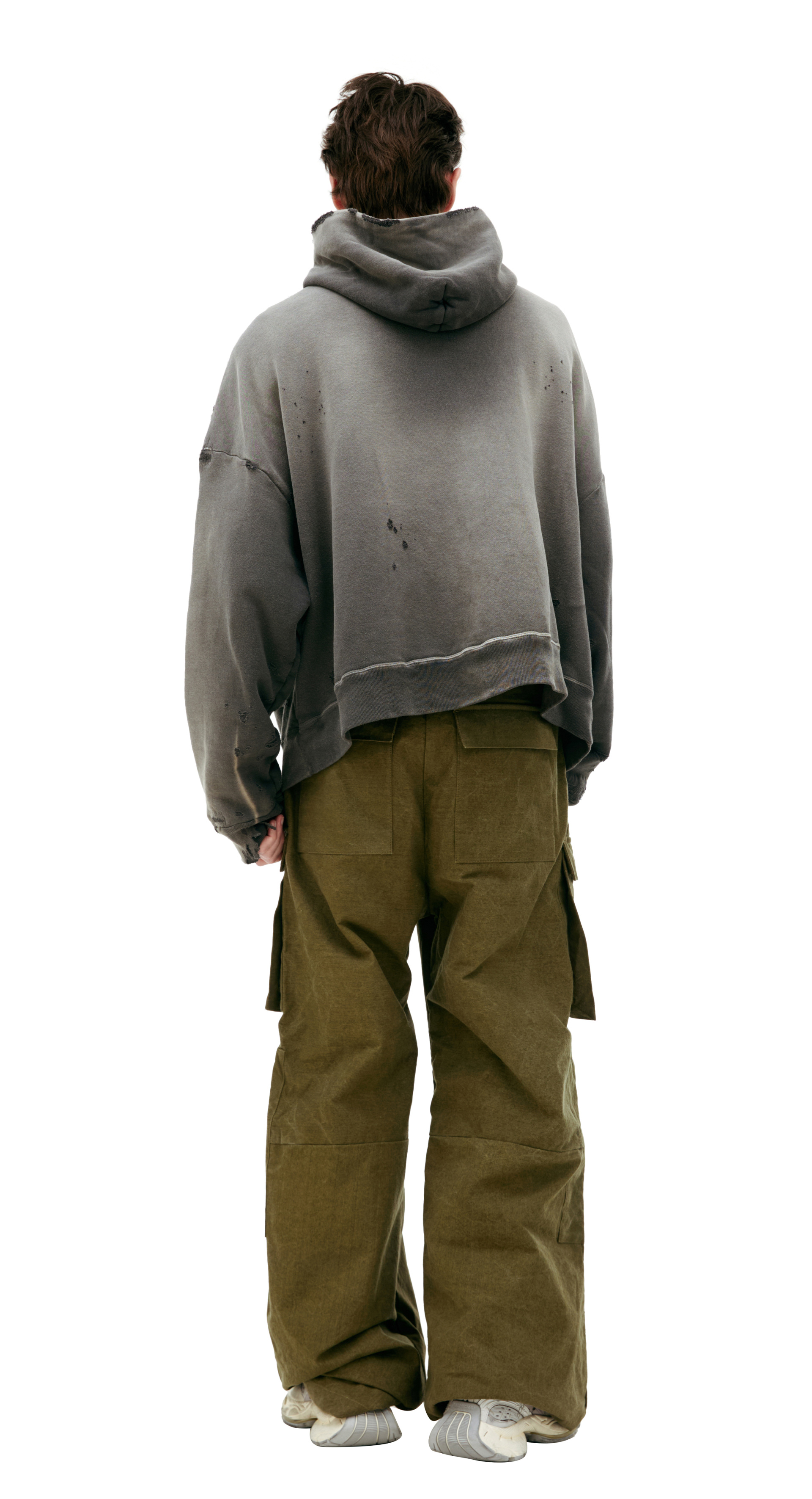 Saint Mxxxxxx Худи с рваным эффектом