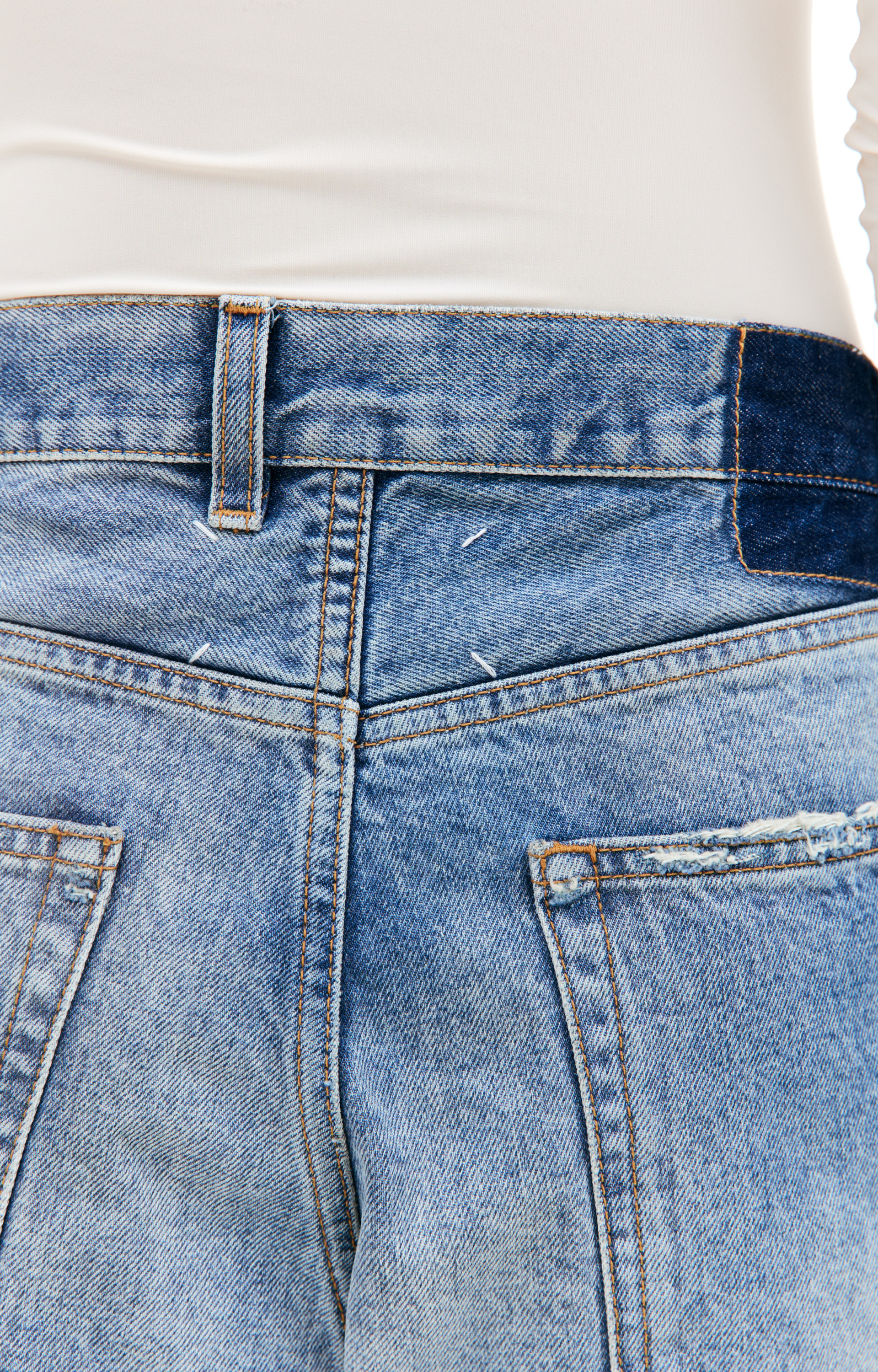 Maison Margiela Джинсы - бойфренды с выстиранным эффектом