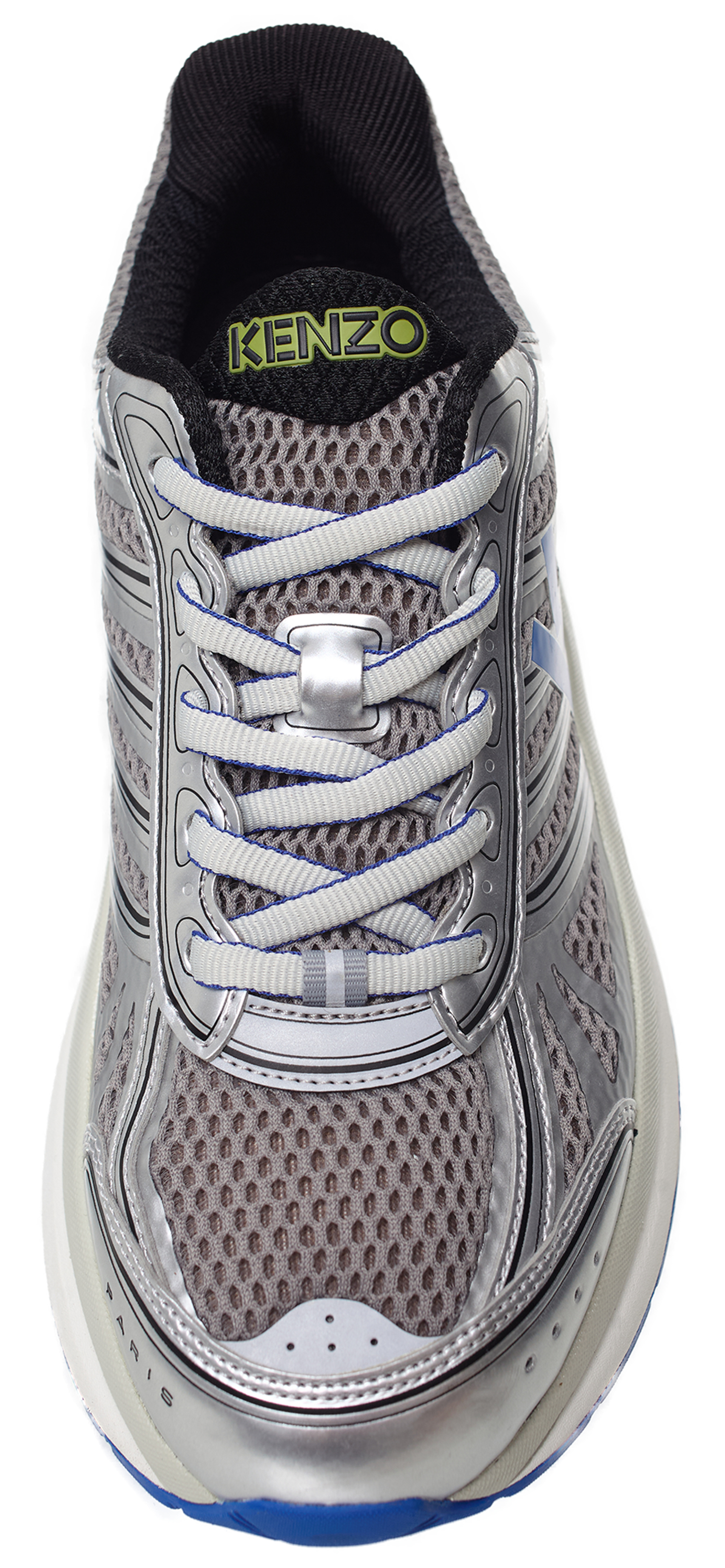 KENZO Серебристые кроссовки с логотипом