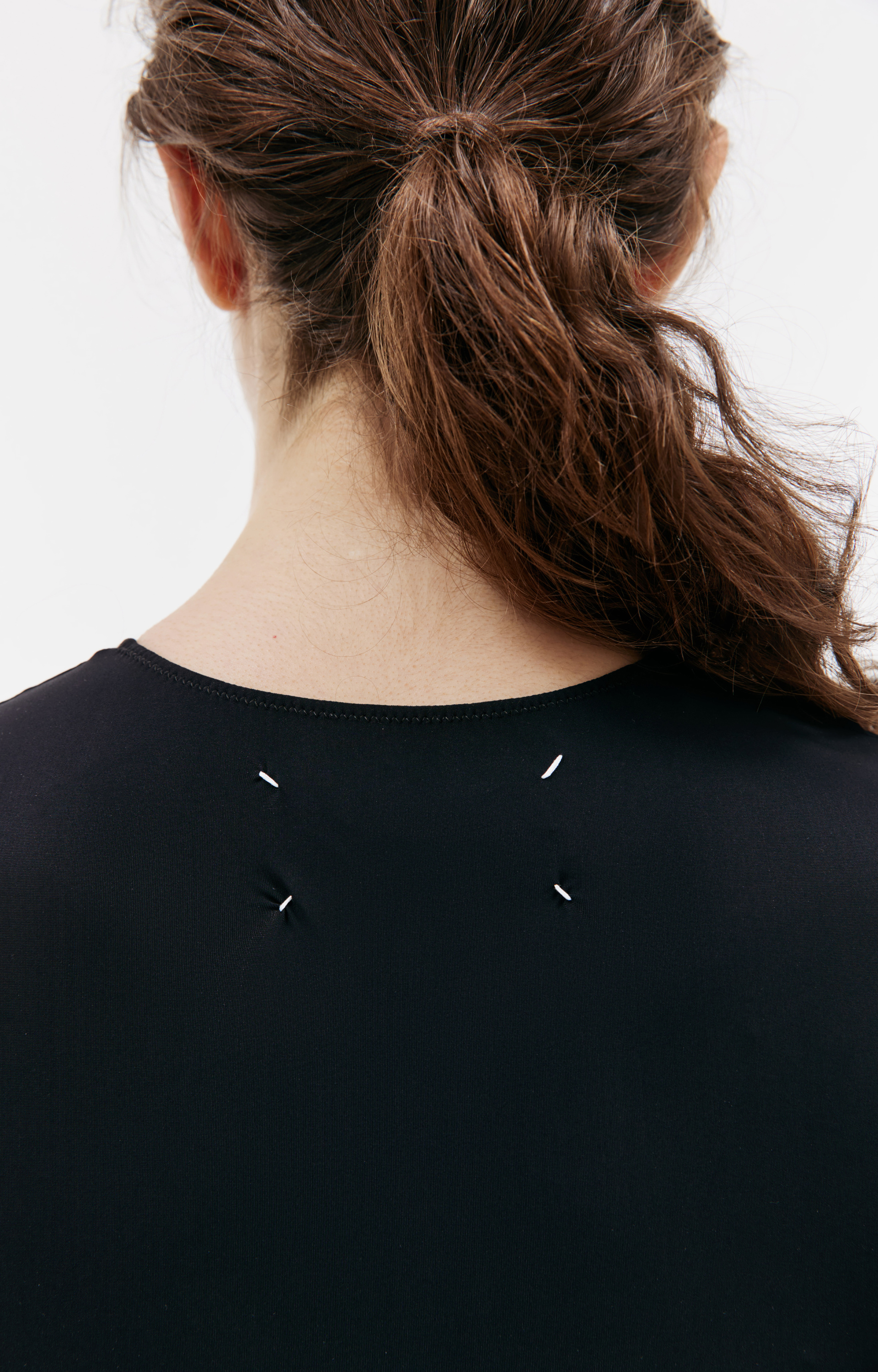 Maison Margiela Черное боди без рукавов