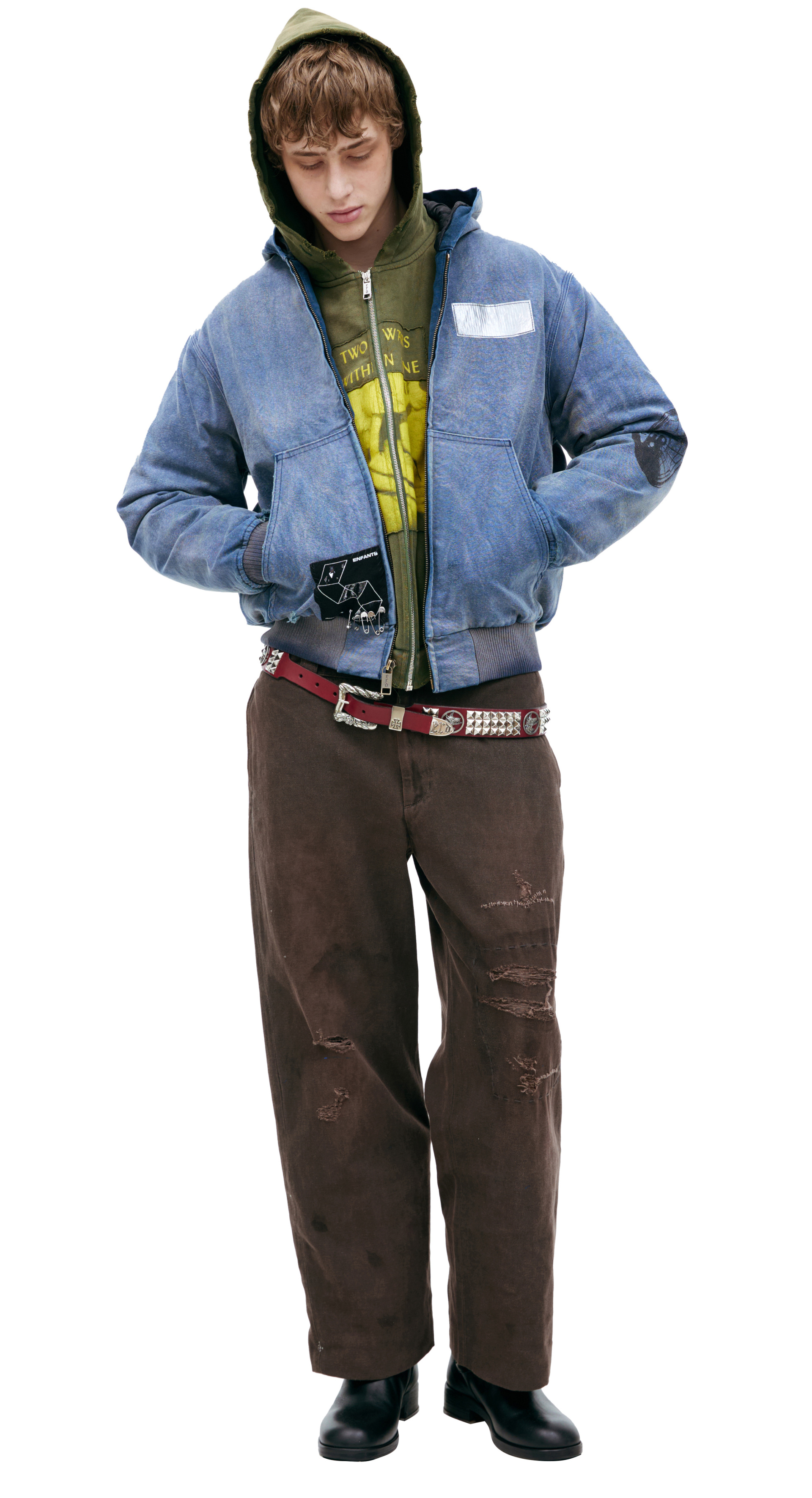 Enfants Riches Déprimés Джинсовая куртка с патчами