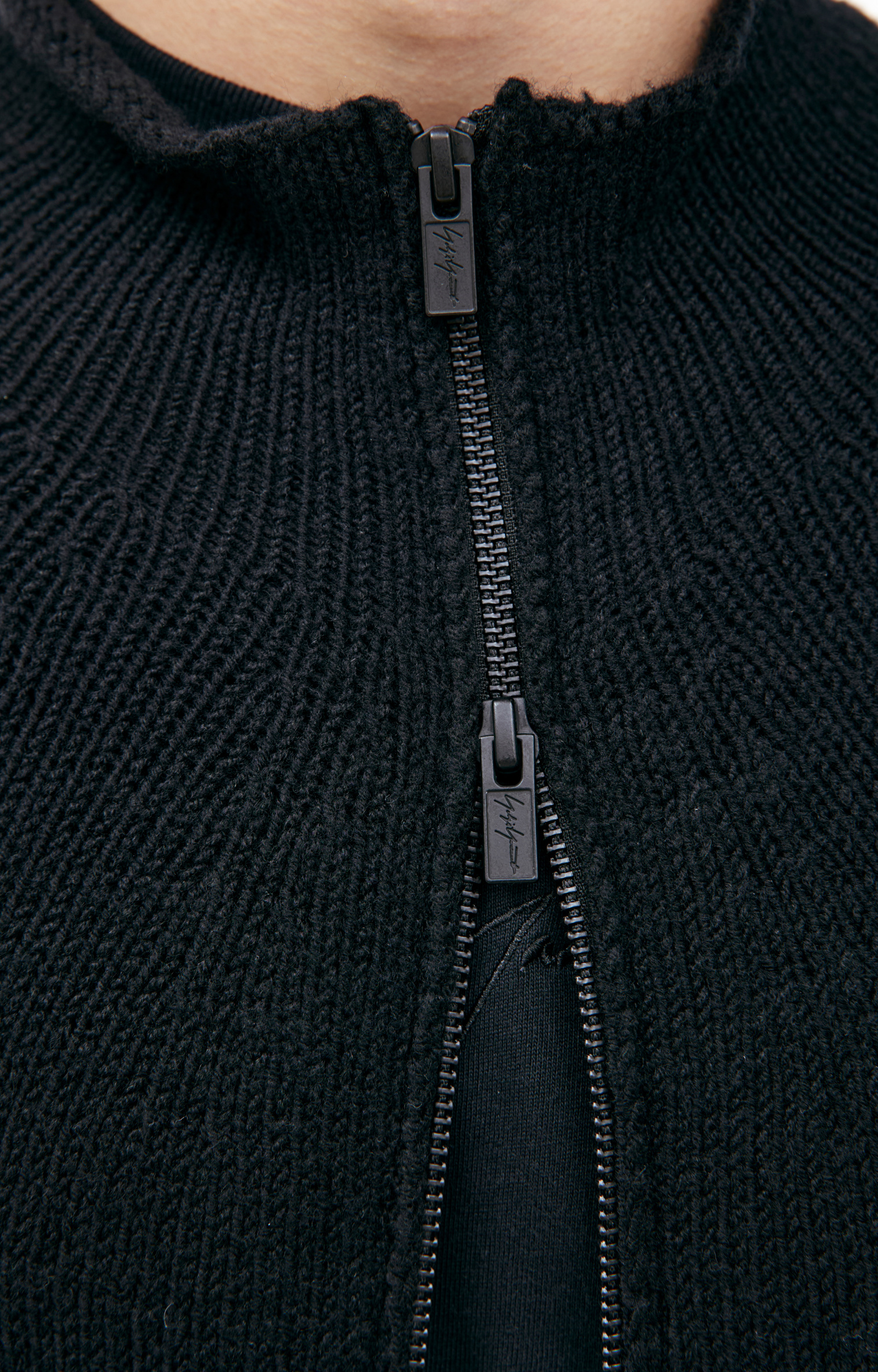 Yohji Yamamoto Шерстяной свитер на молнии