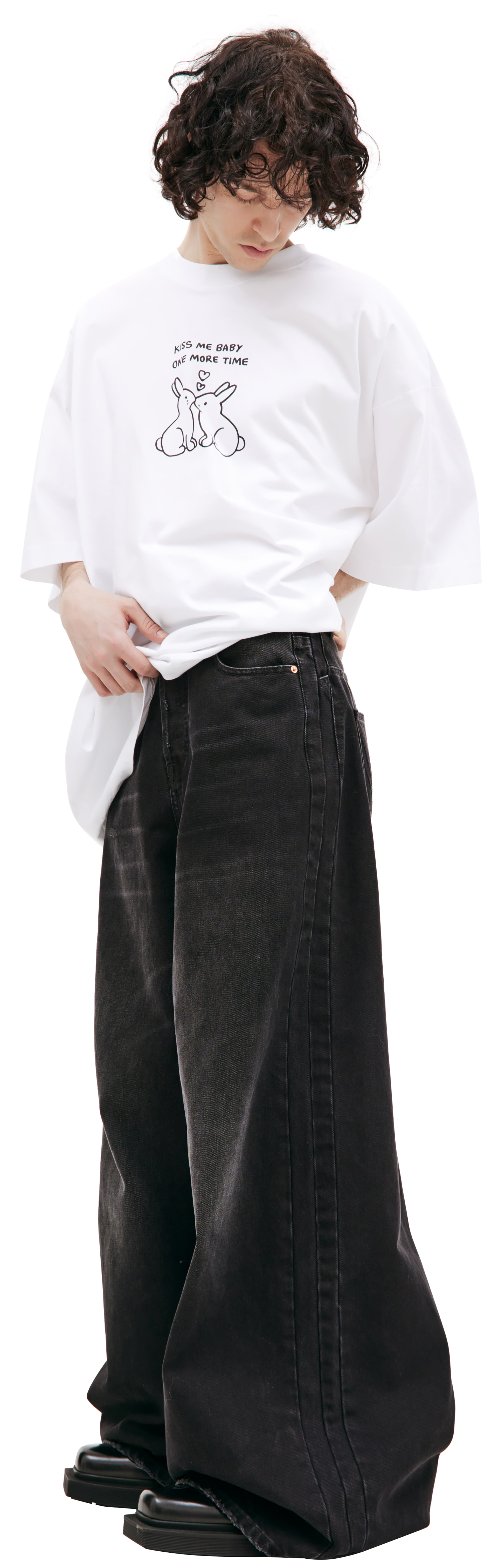 VETEMENTS Черные широкие джинсы