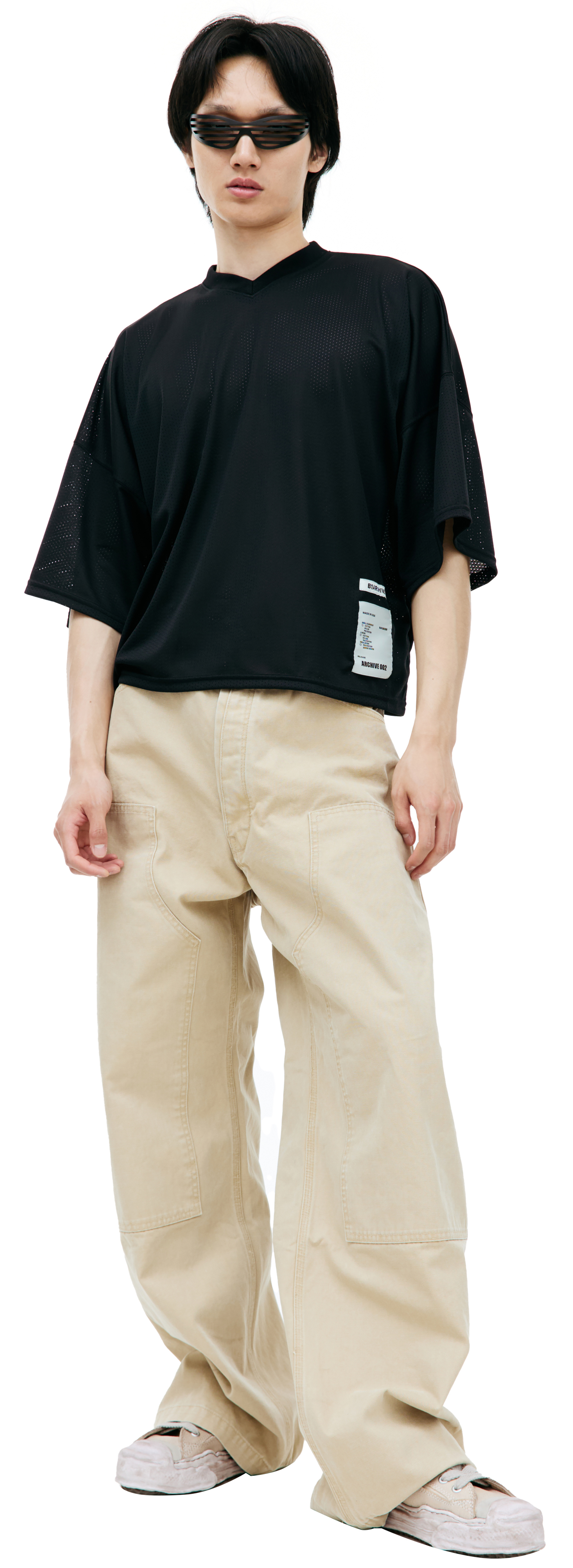 B1ARCHIVE Укороченная футболка в сетку