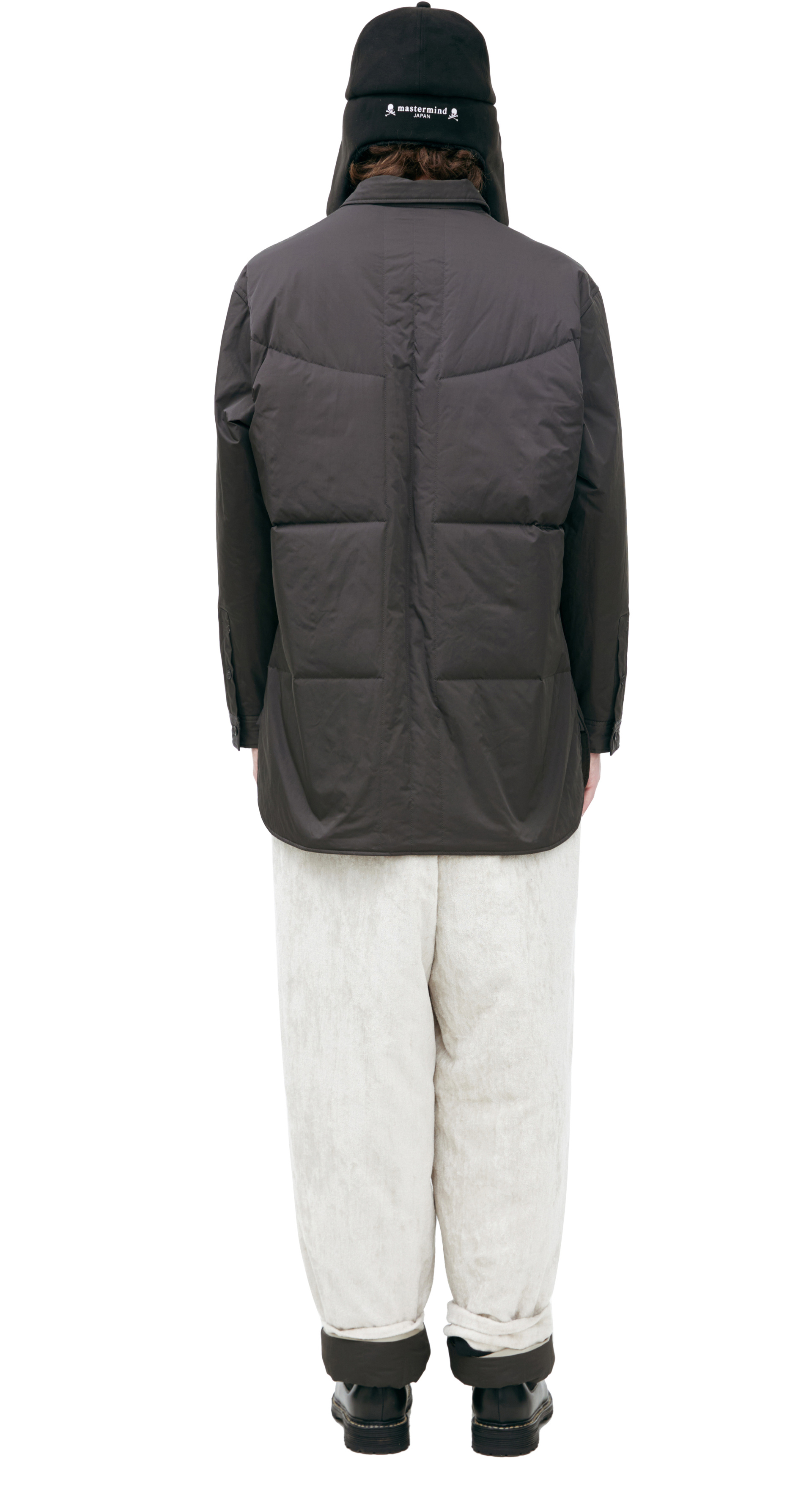 Yohji Yamamoto Стеганая куртка с принтом