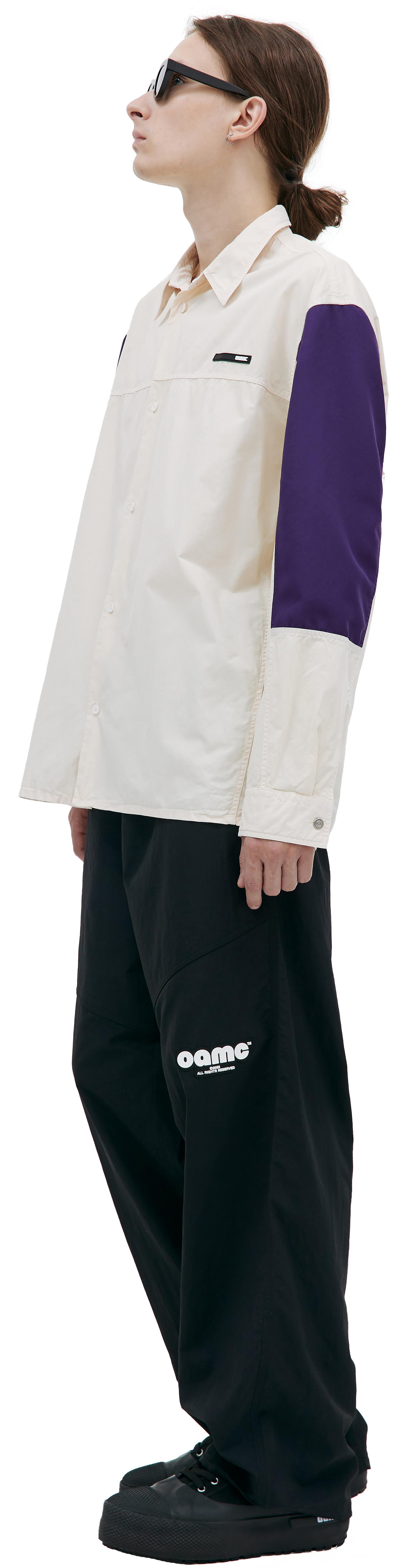 OAMC Рубашка Summit с контрастными рукавами