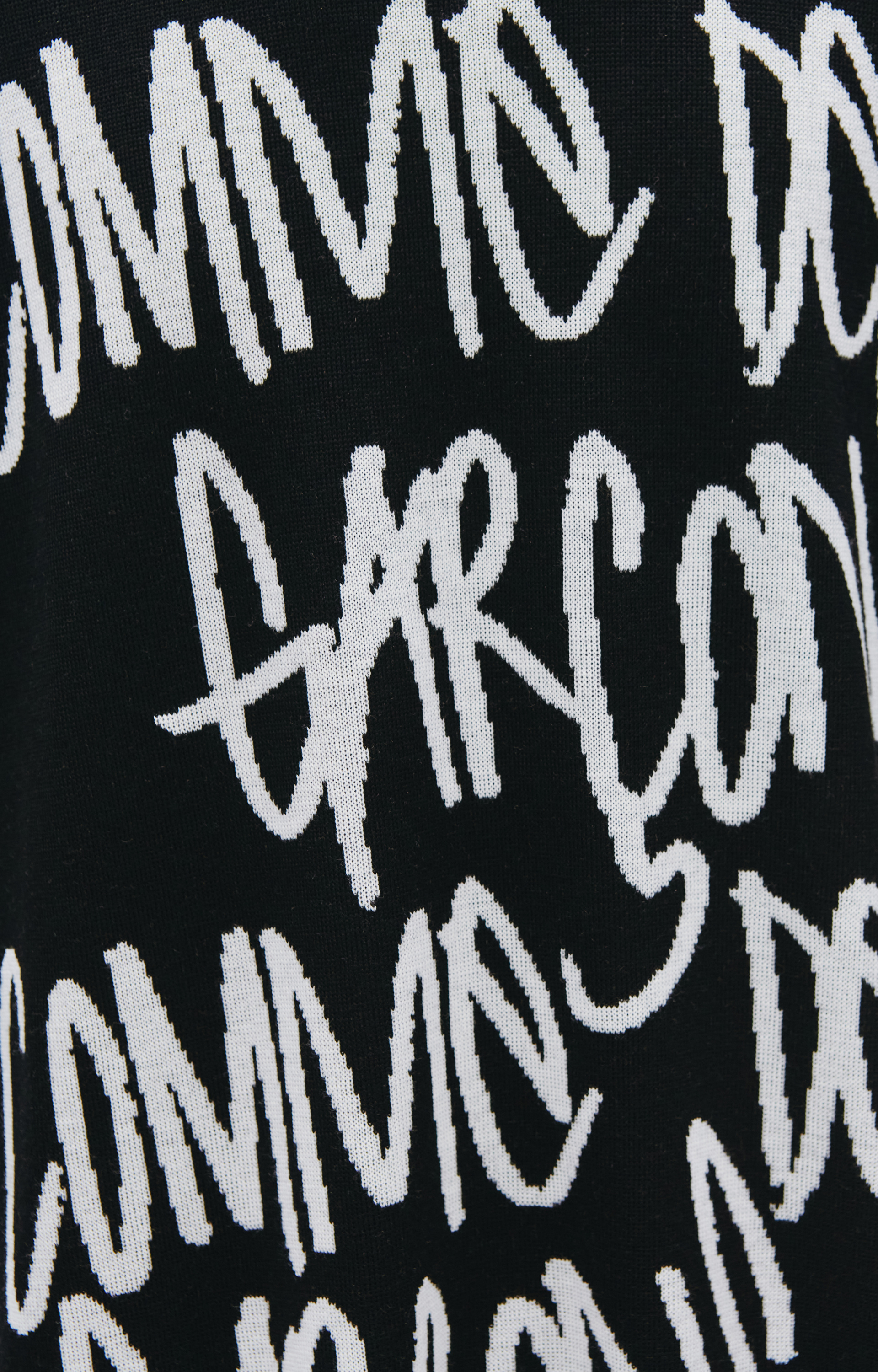 Comme des Garcons Шерстяной свитер с контрастным логотипом