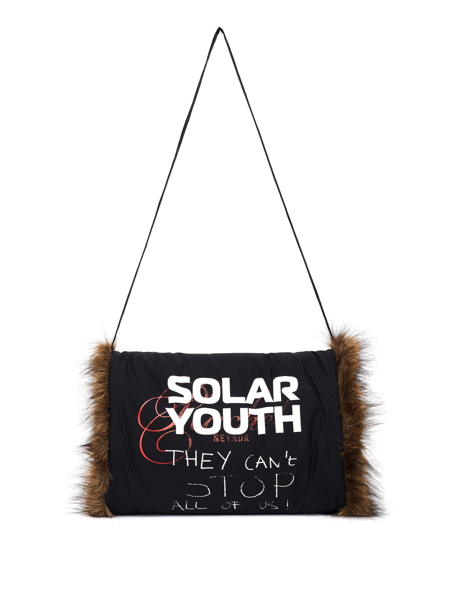 Raf Simons Муфта Solar Youth из искусственного меха