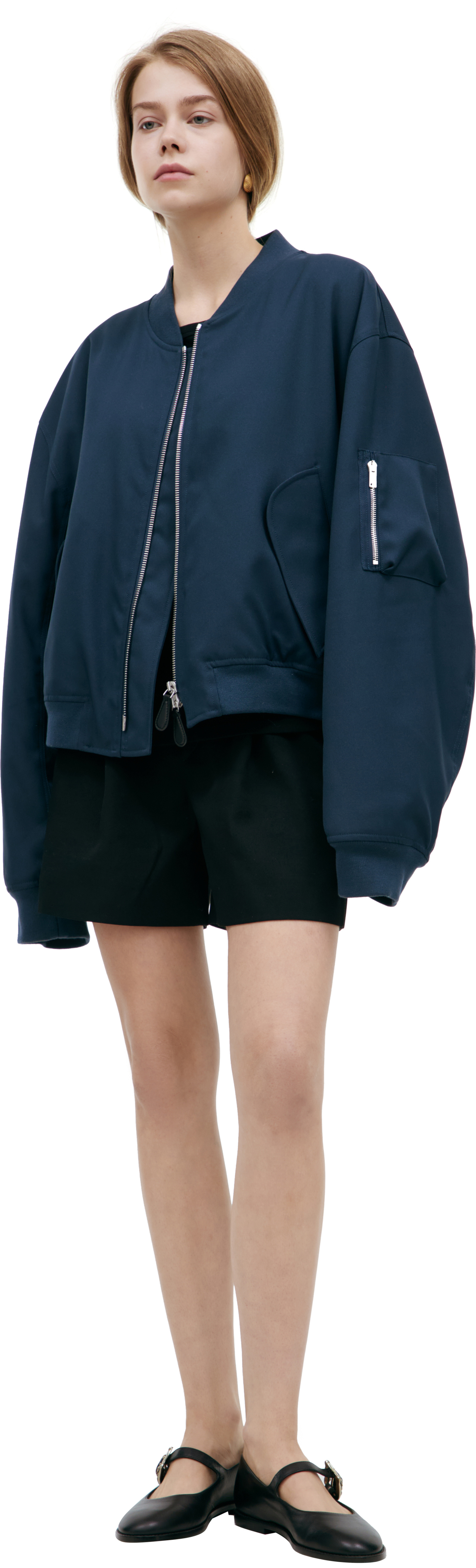Jil Sander Бомбер с карманами