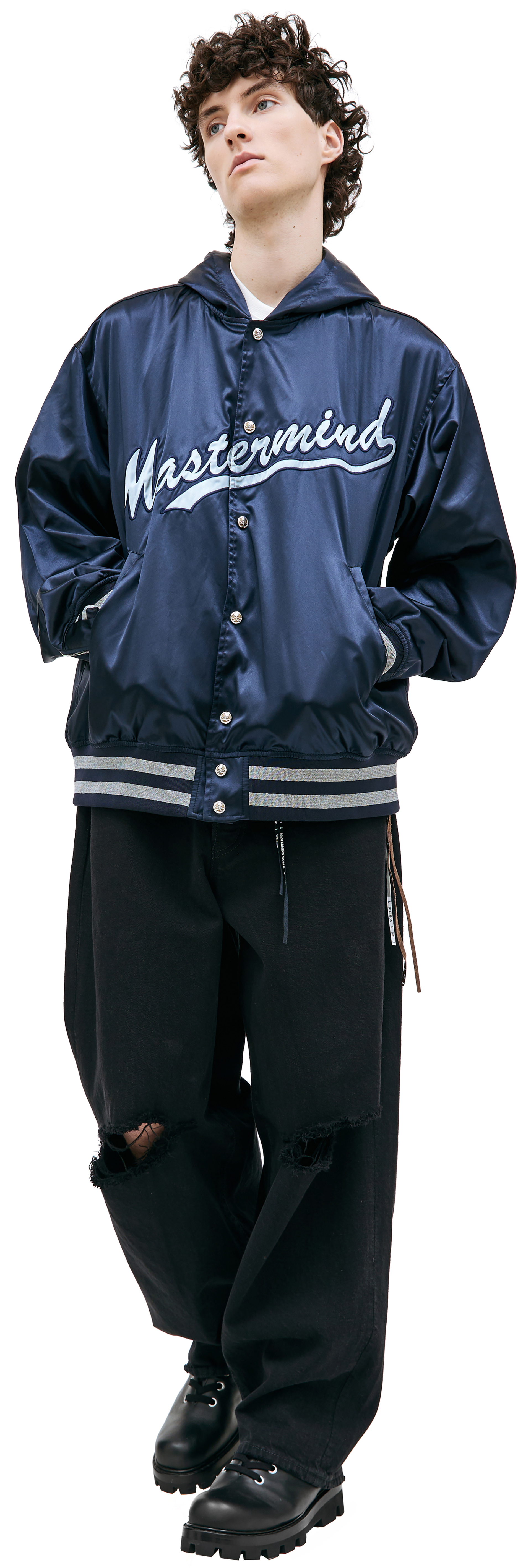 Mastermind WORLD Бомбер с вышивкой логотипа