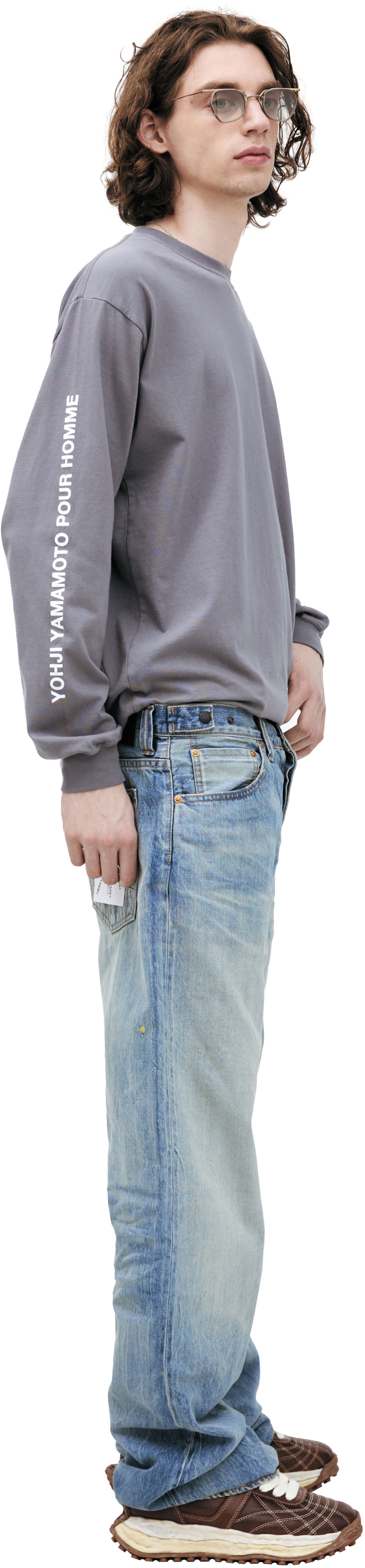 Mastercraft Union Голубые джинсы с потертостями