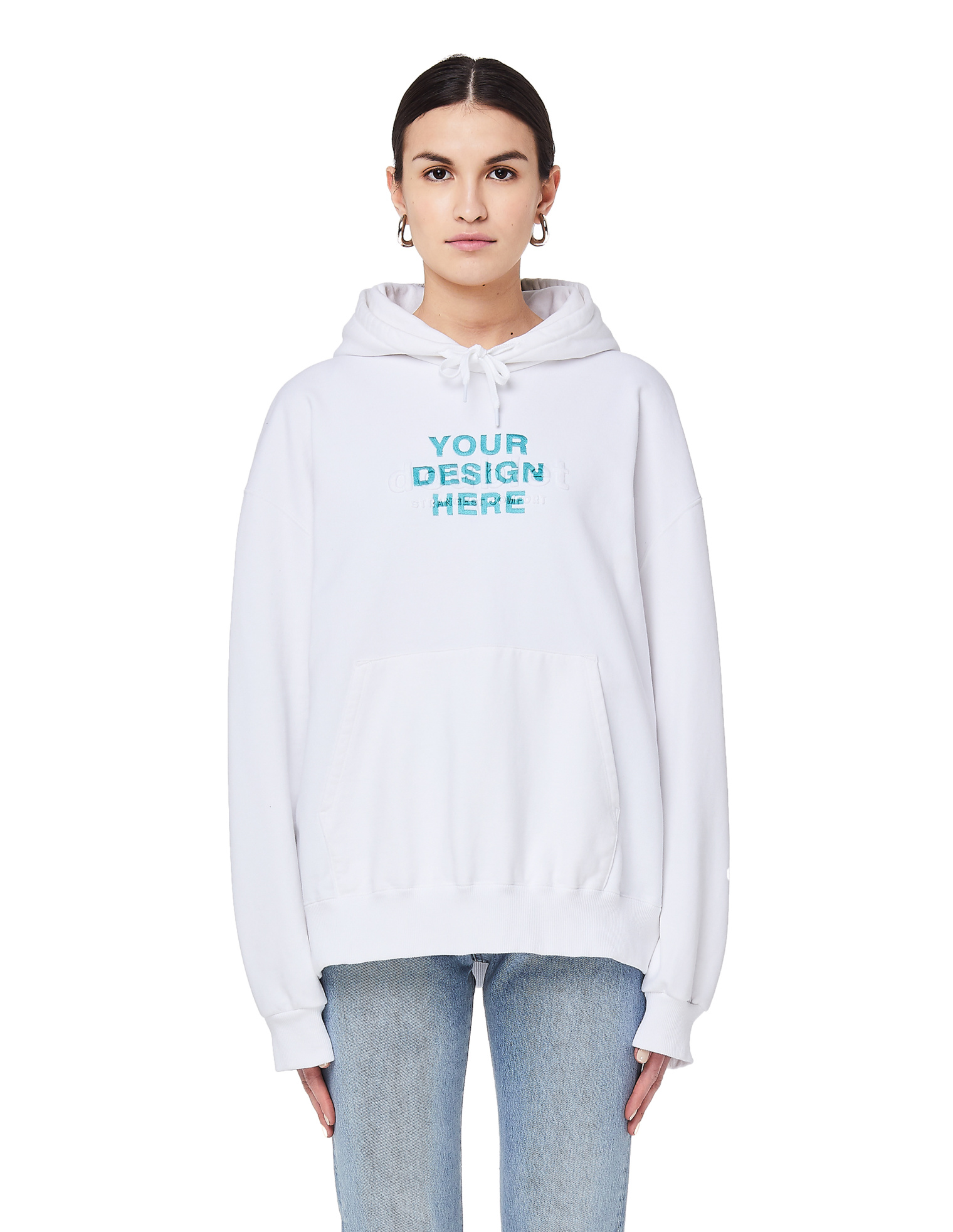 Doublet Хлопковое худи с вышивкой Your Design Here