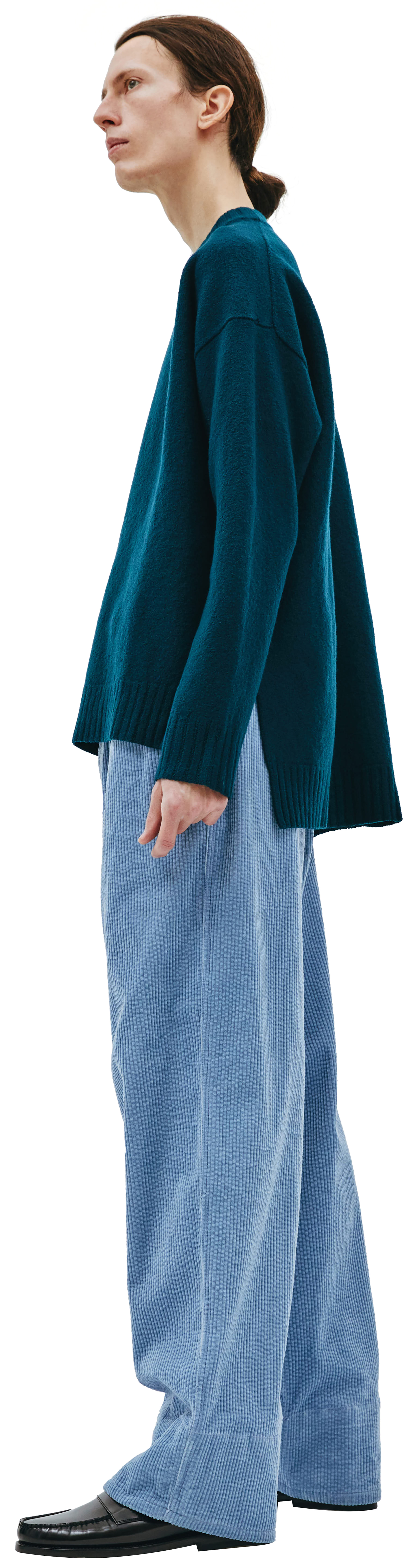 Jil Sander Зеленый свитер из шерсти