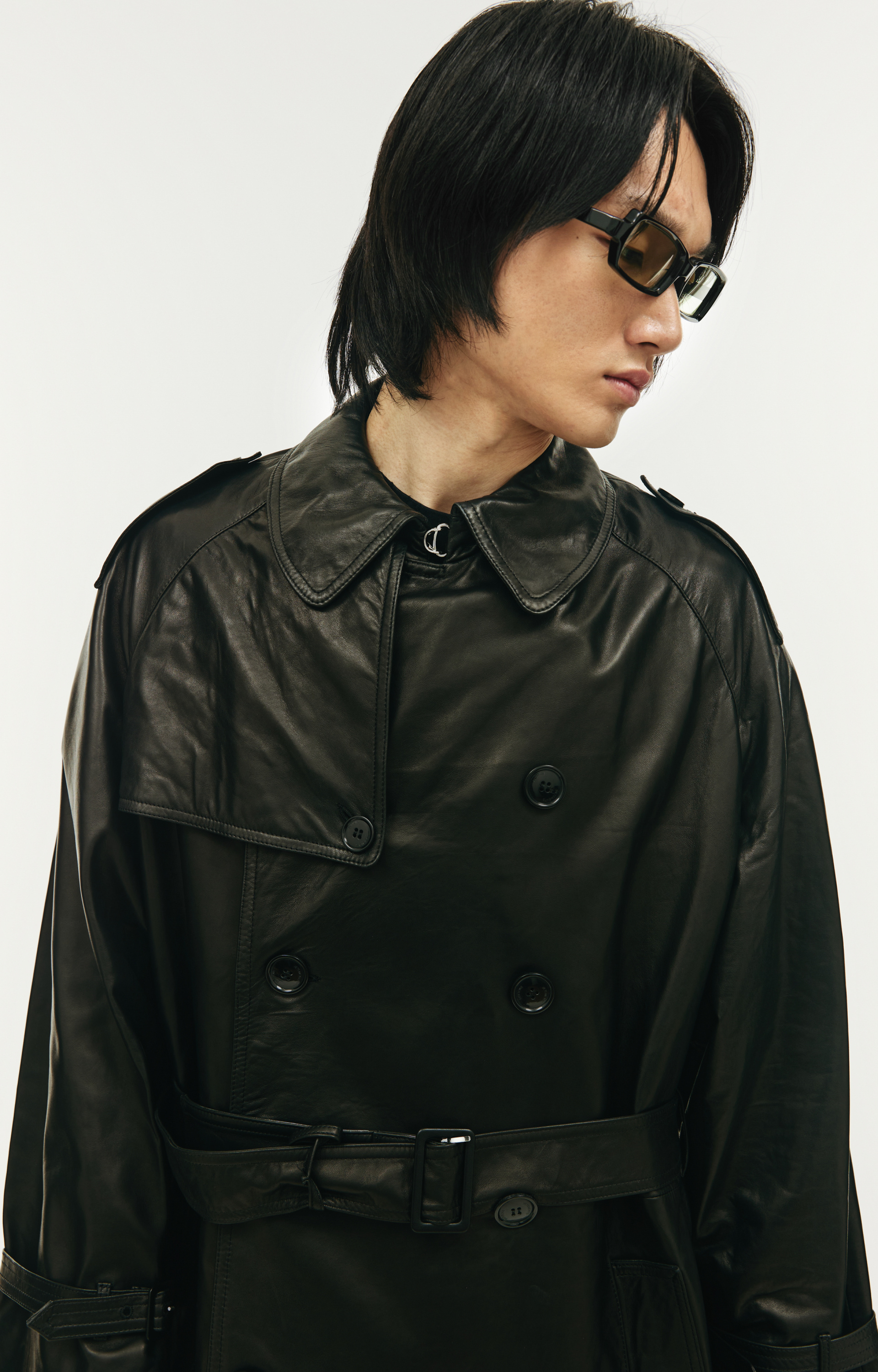 VETEMENTS Кожаный тренч