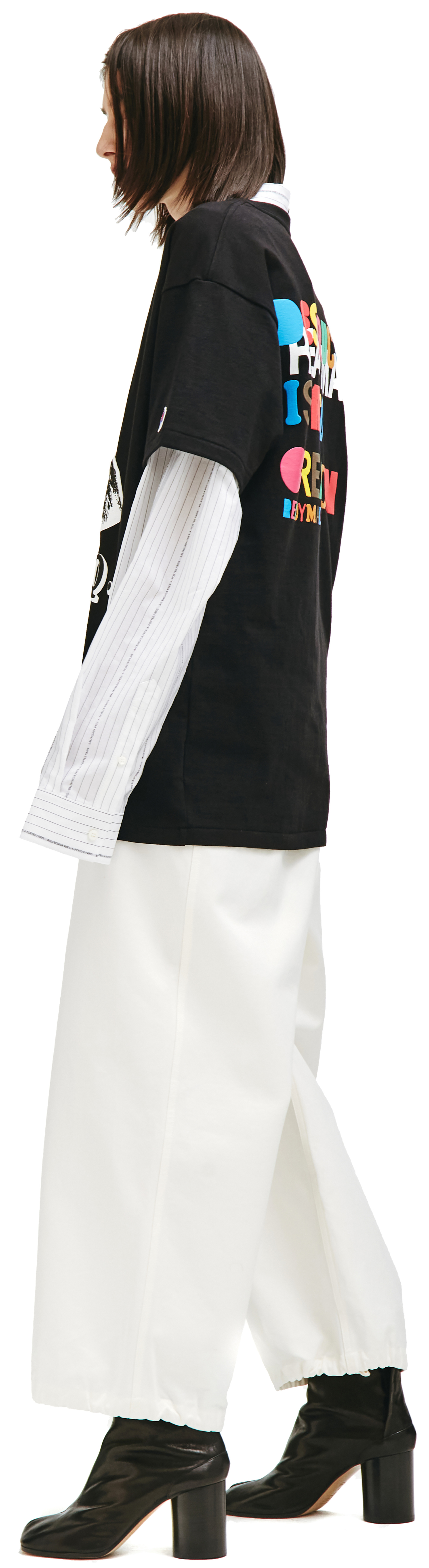 Readymade Черная футболка с принтом Мона Лиза