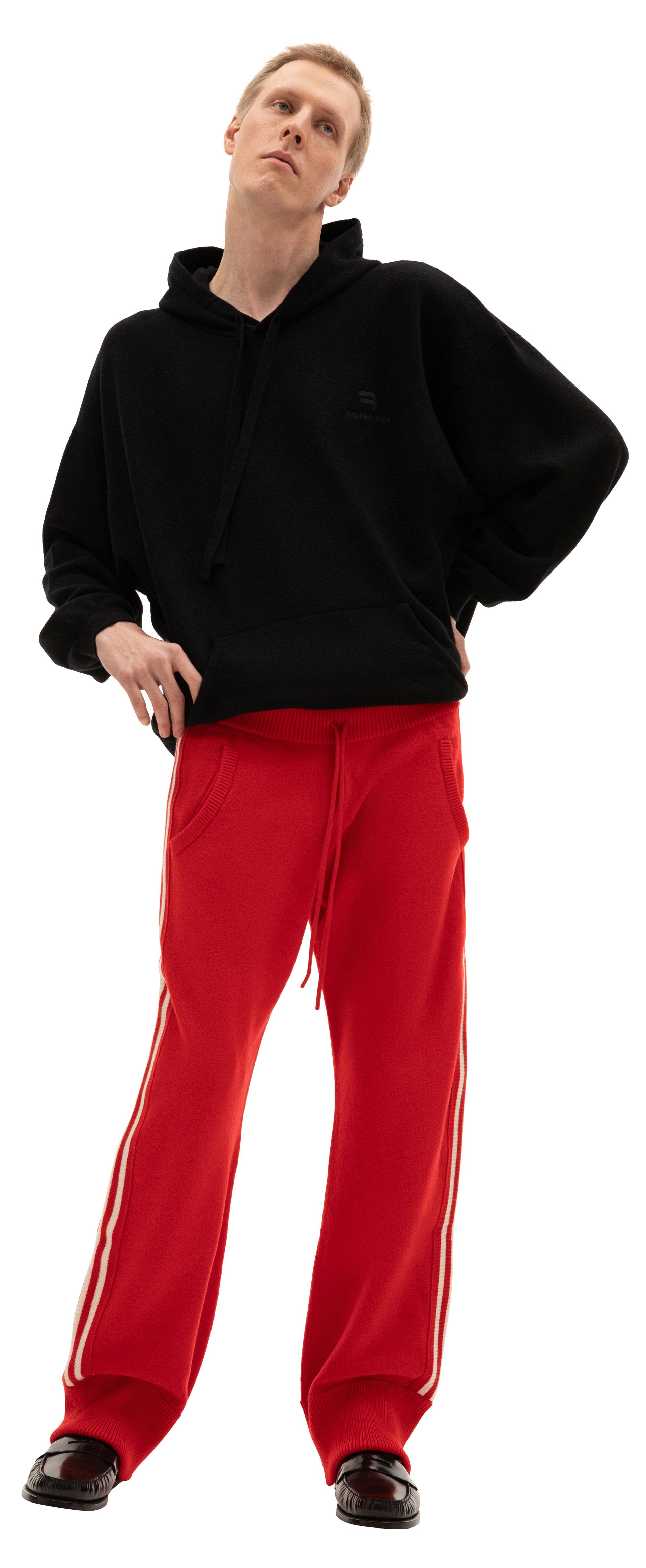 Maison Margiela Брюки из шерсти с лампасами