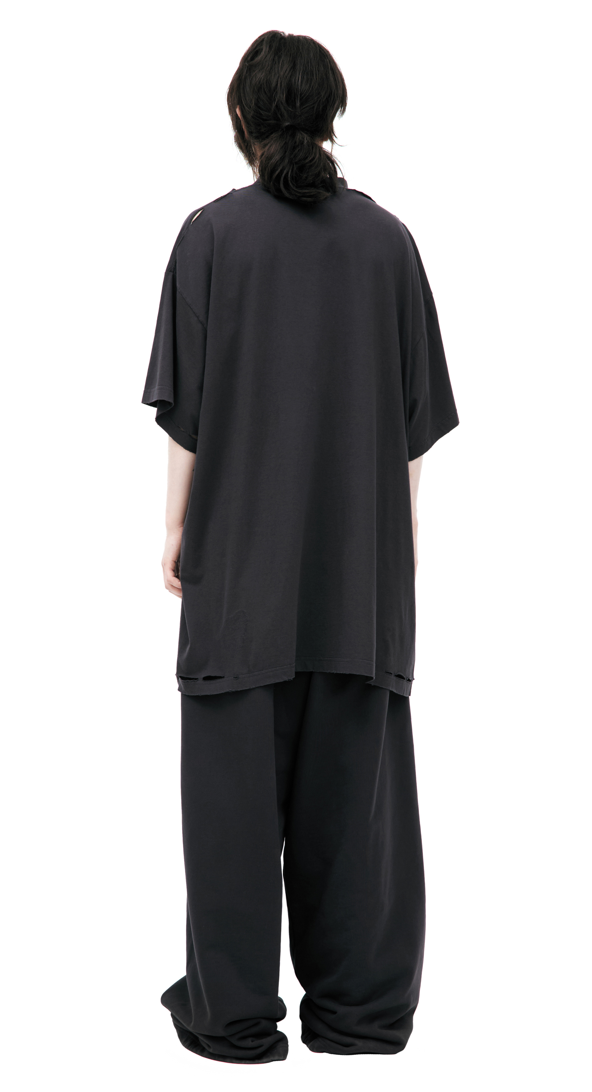 Balenciaga Хлопковая футболка с принтом