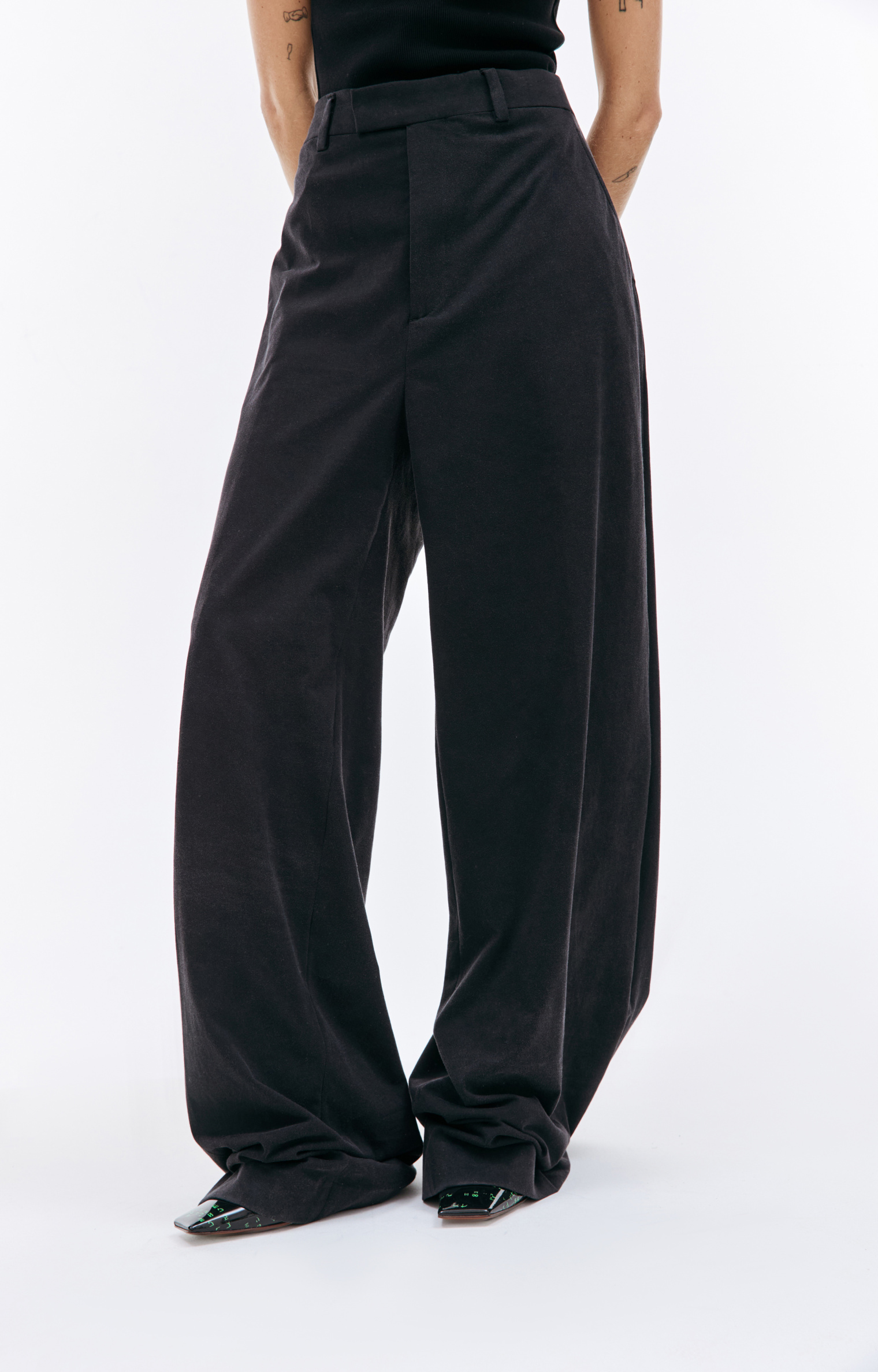 VETEMENTS Широкие брюки из выстиранного хлопка