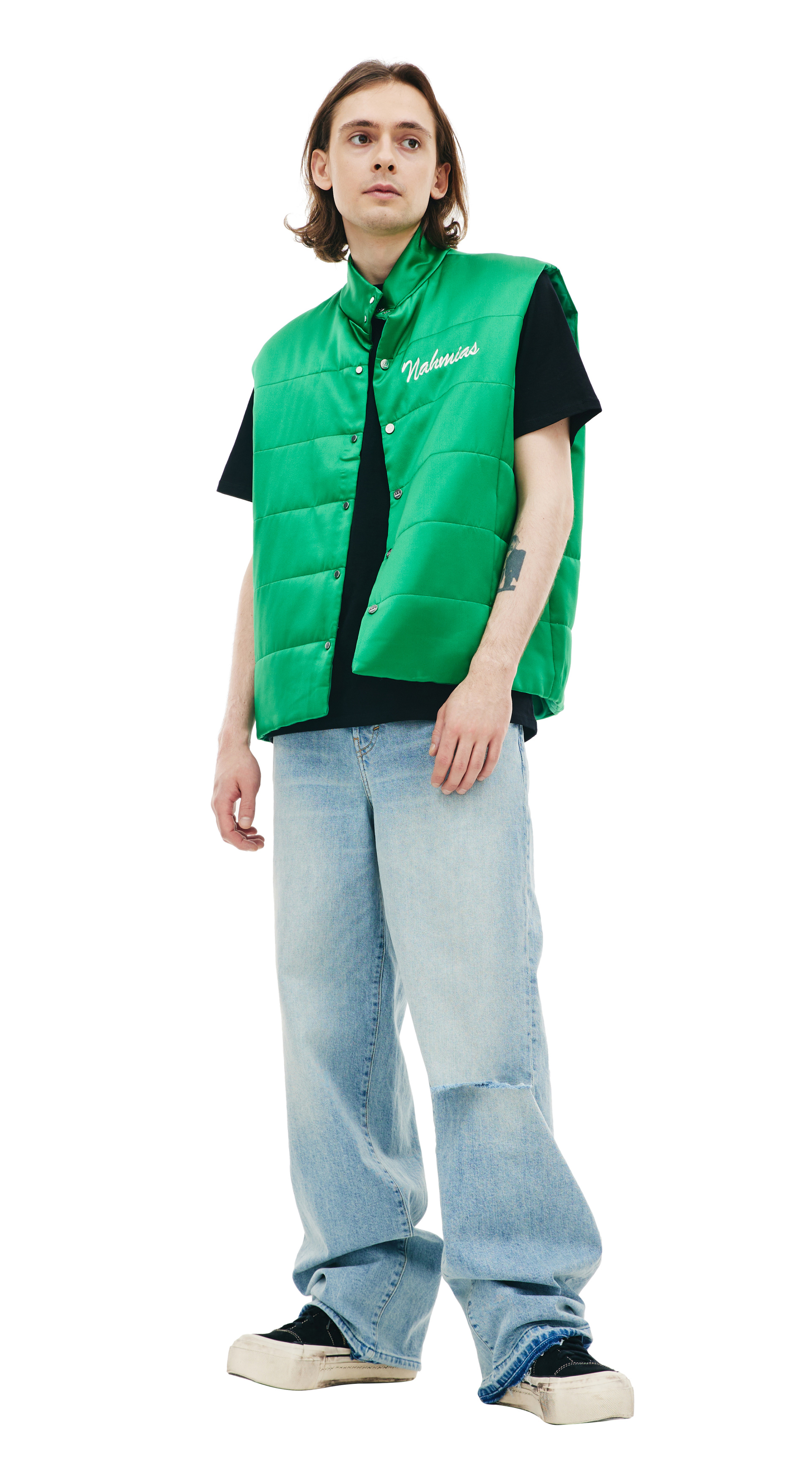 Nahmias Шелковый жилет с вышивкой Miracle