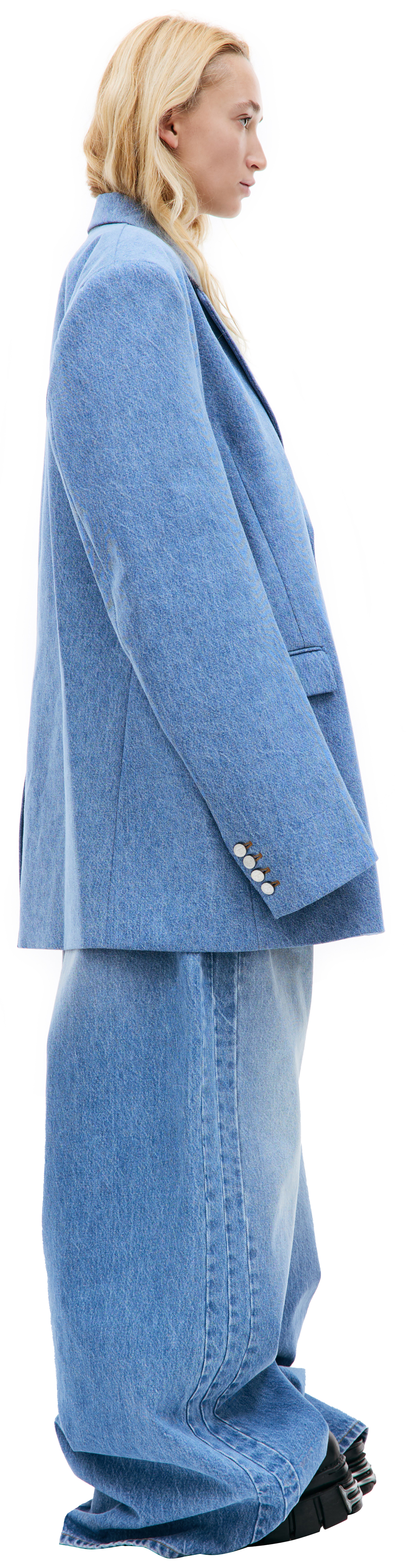 VETEMENTS Оверсайз пиджак из денима