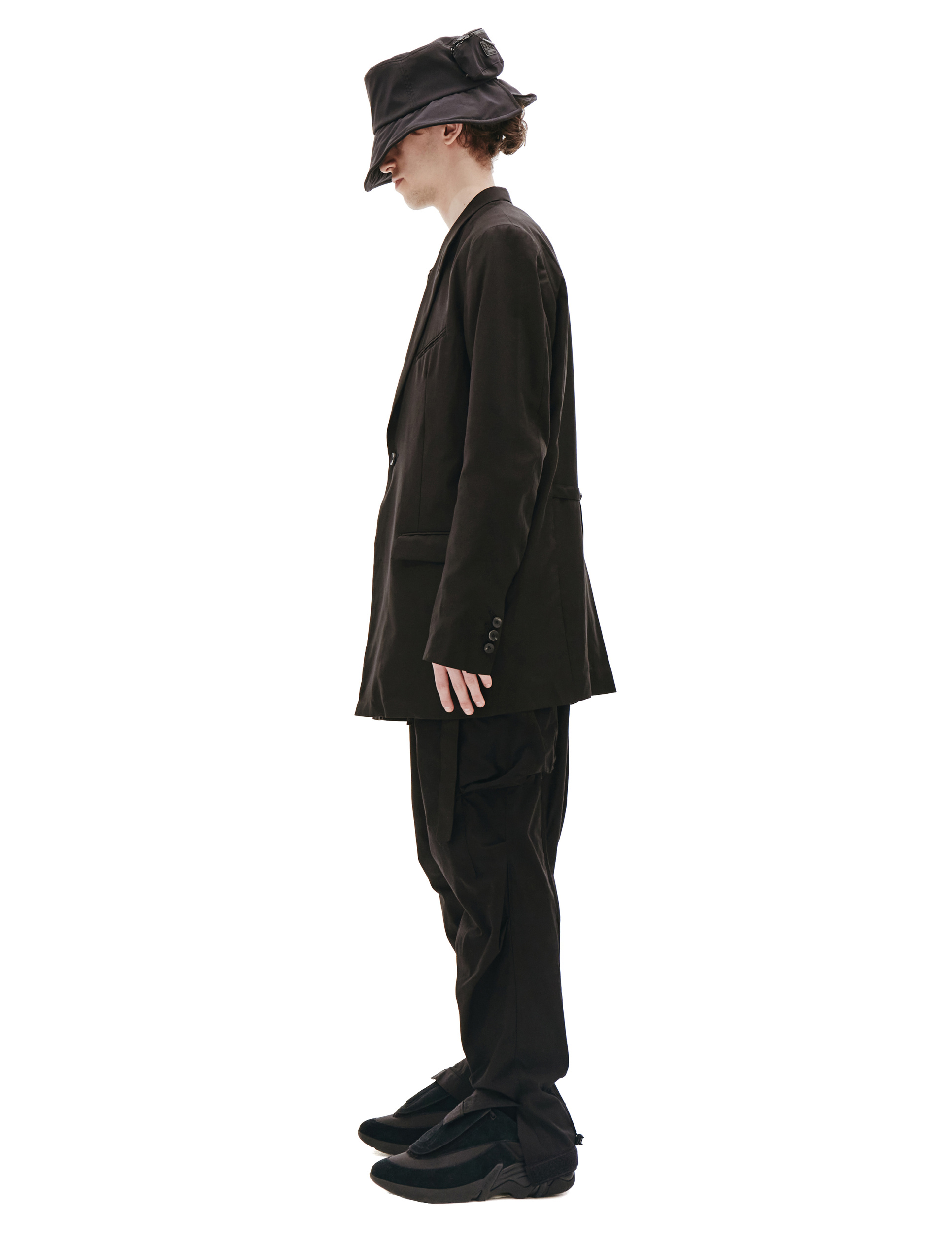 The Viridi-Anne Черный хлопковый пиджак