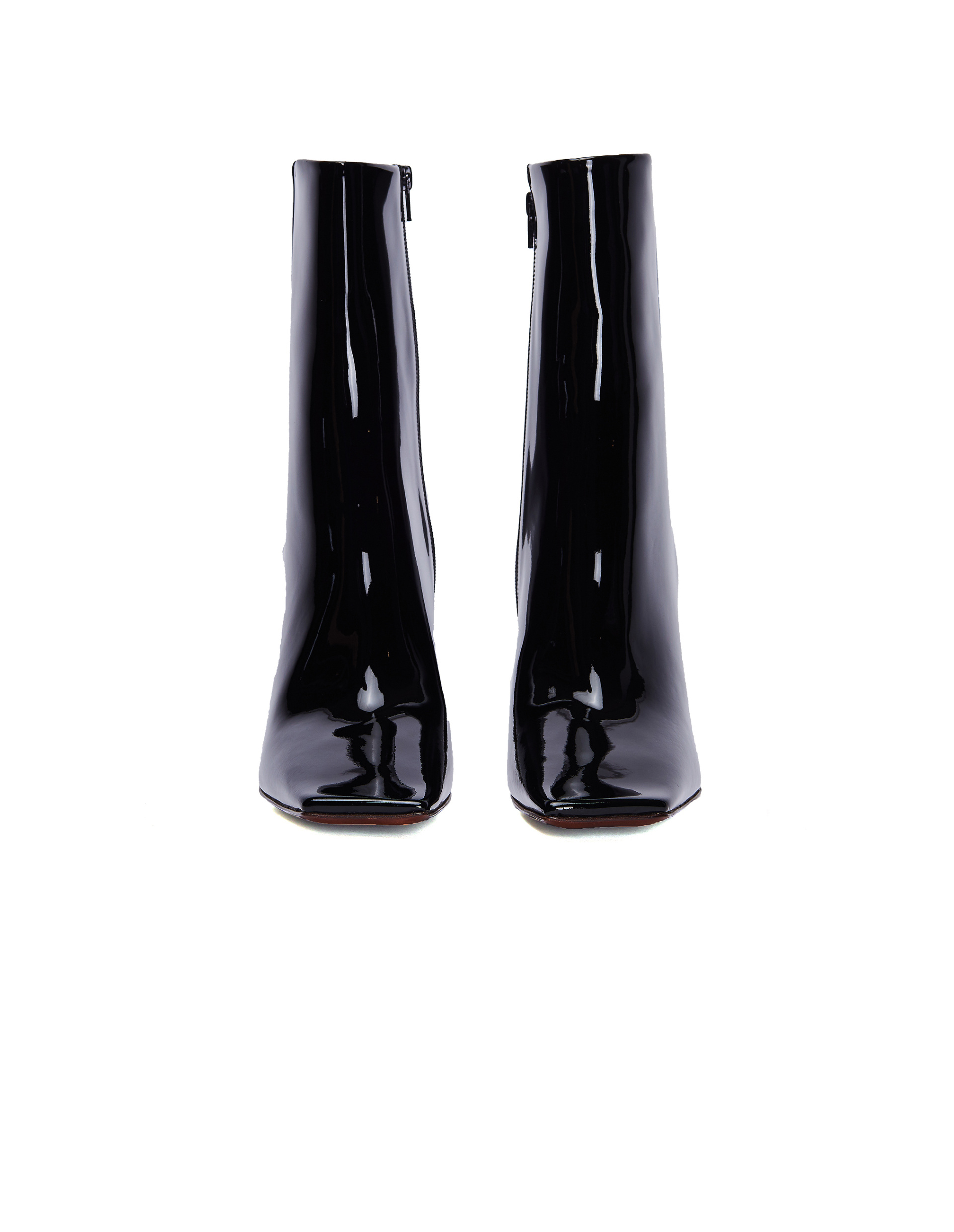 VETEMENTS Ботильоны Boomerang из лакированной кожи