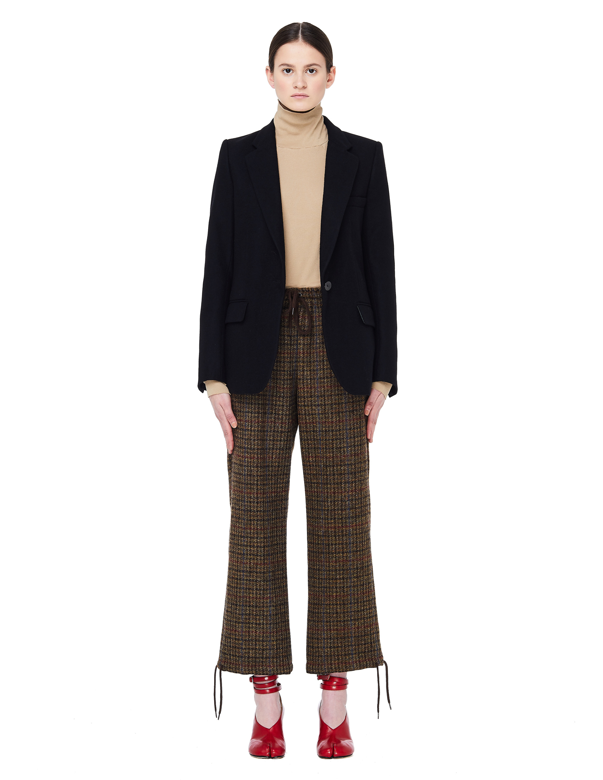 Undercover Брюки из шерстяного твида в клетку