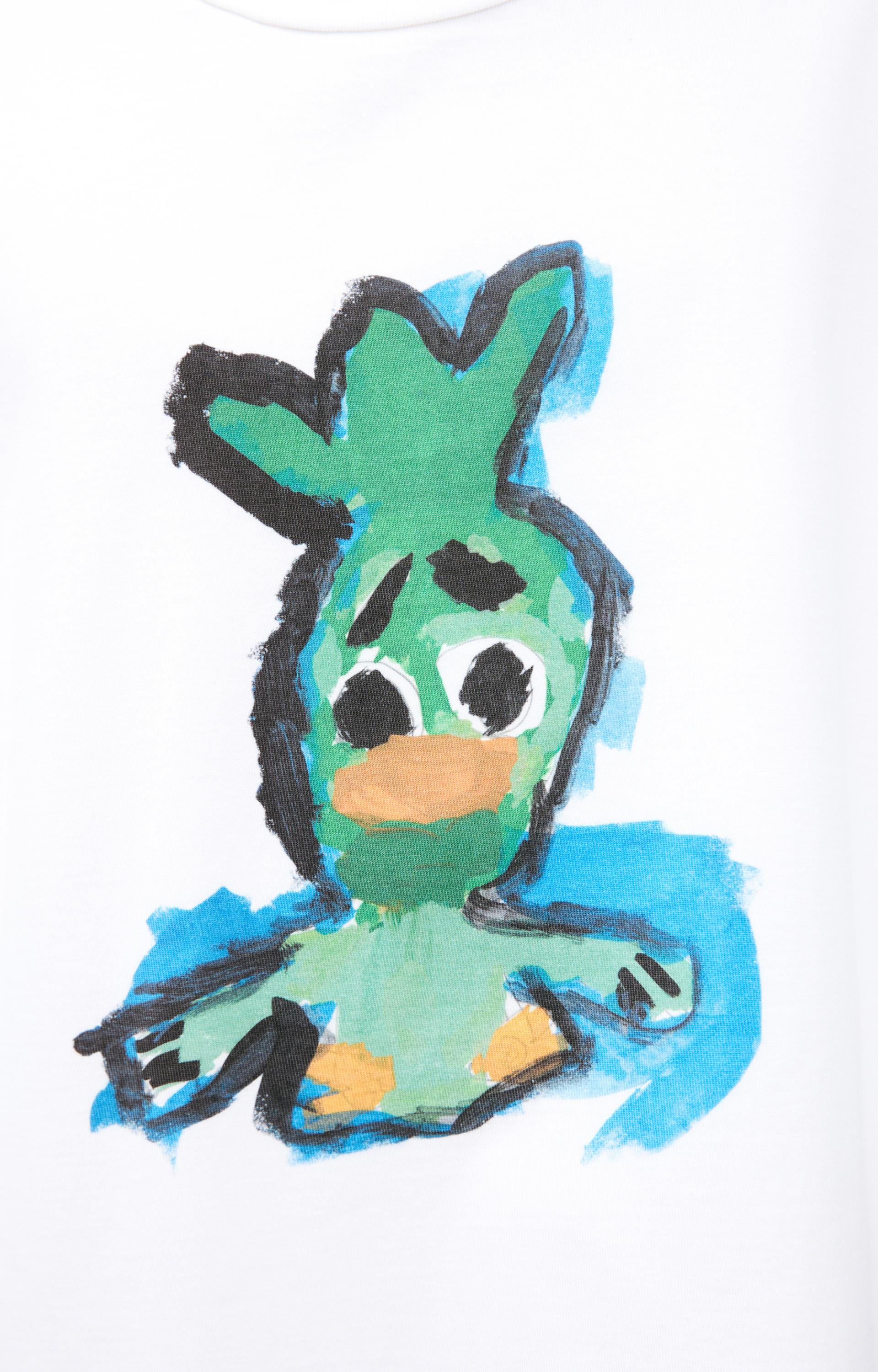 Maison Mihara Yasuhiro Белая футболка с принтом