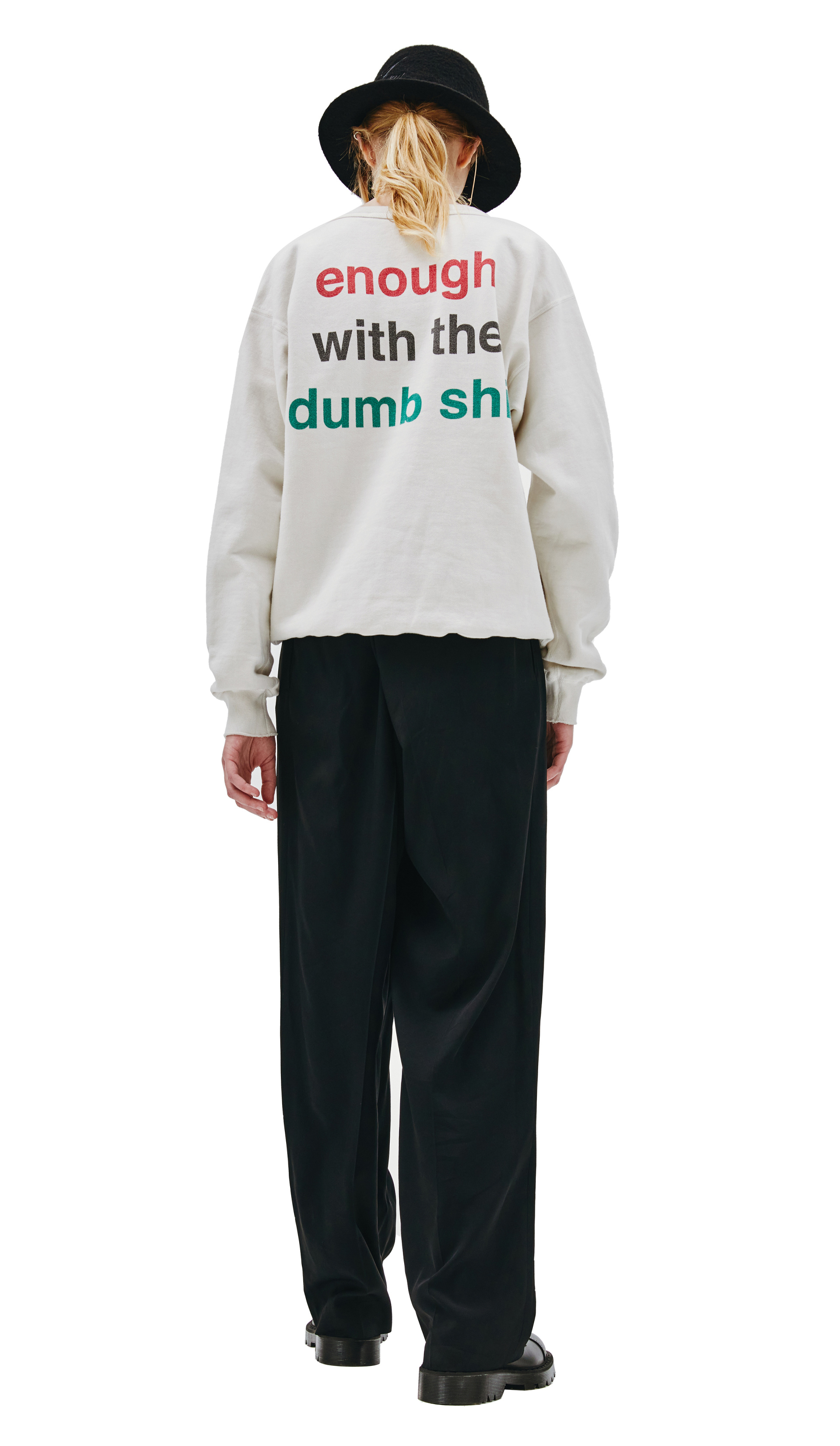 Saint Michael Белый свитшот c принтом Read a book