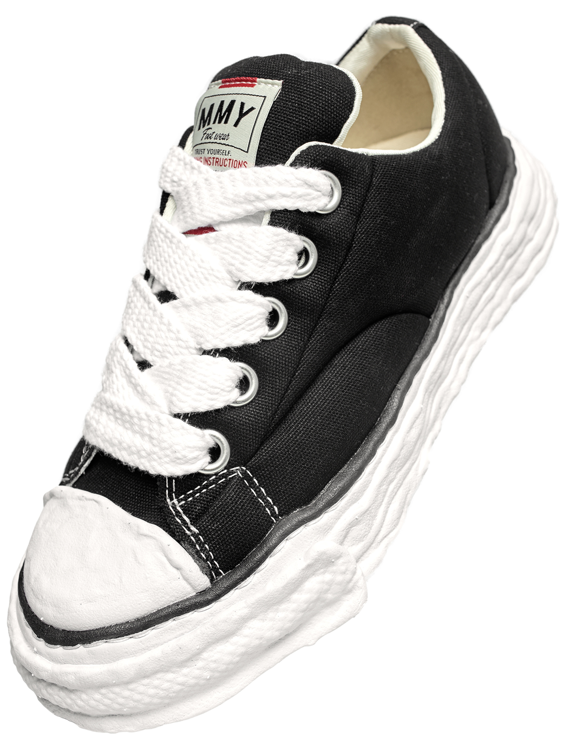 Maison Mihara Yasuhiro Дутые кеды из текстиля