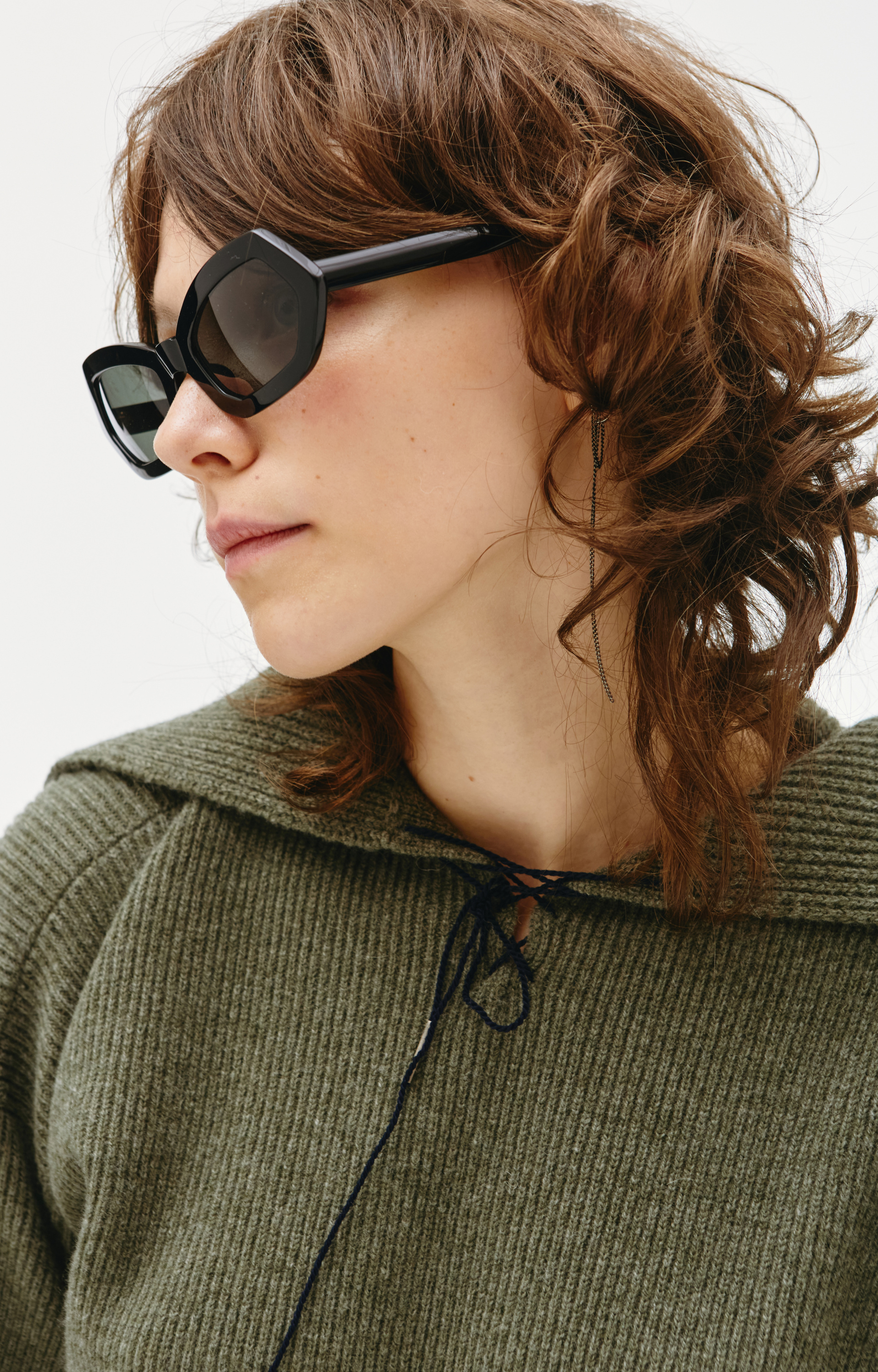 Maison Margiela Зеленый свитер со шнуровкой