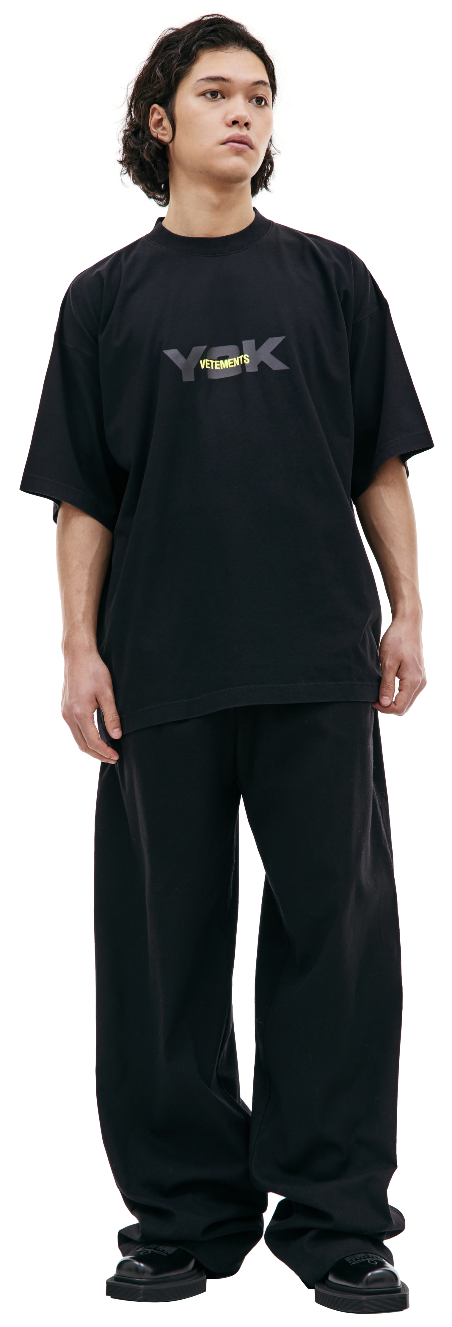 VETEMENTS Оверсайз футболка с принтом \'Y2K\'